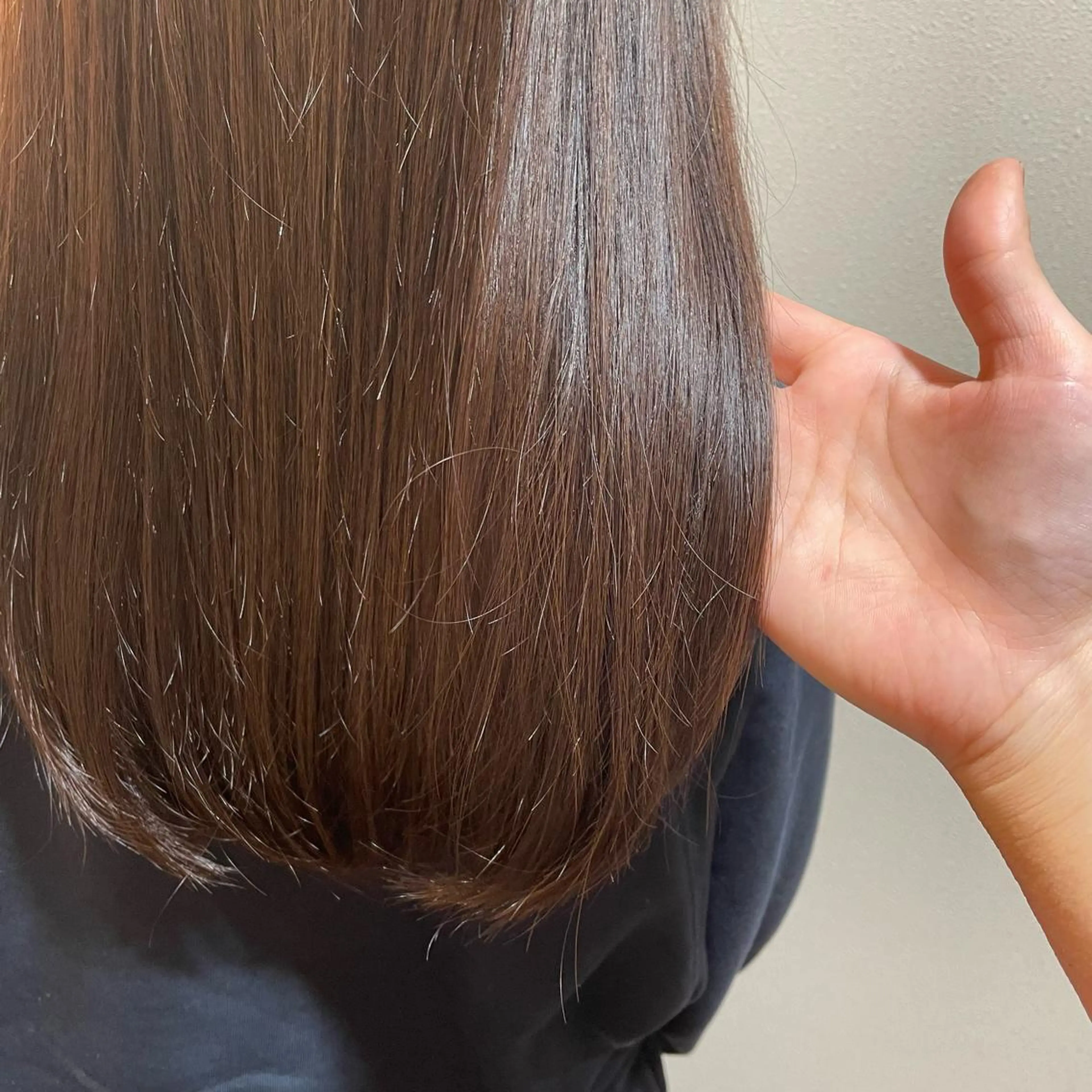 ロング カラー ブラウンカラー チョコレートブラウン 青田 明日海のヘアスタイル