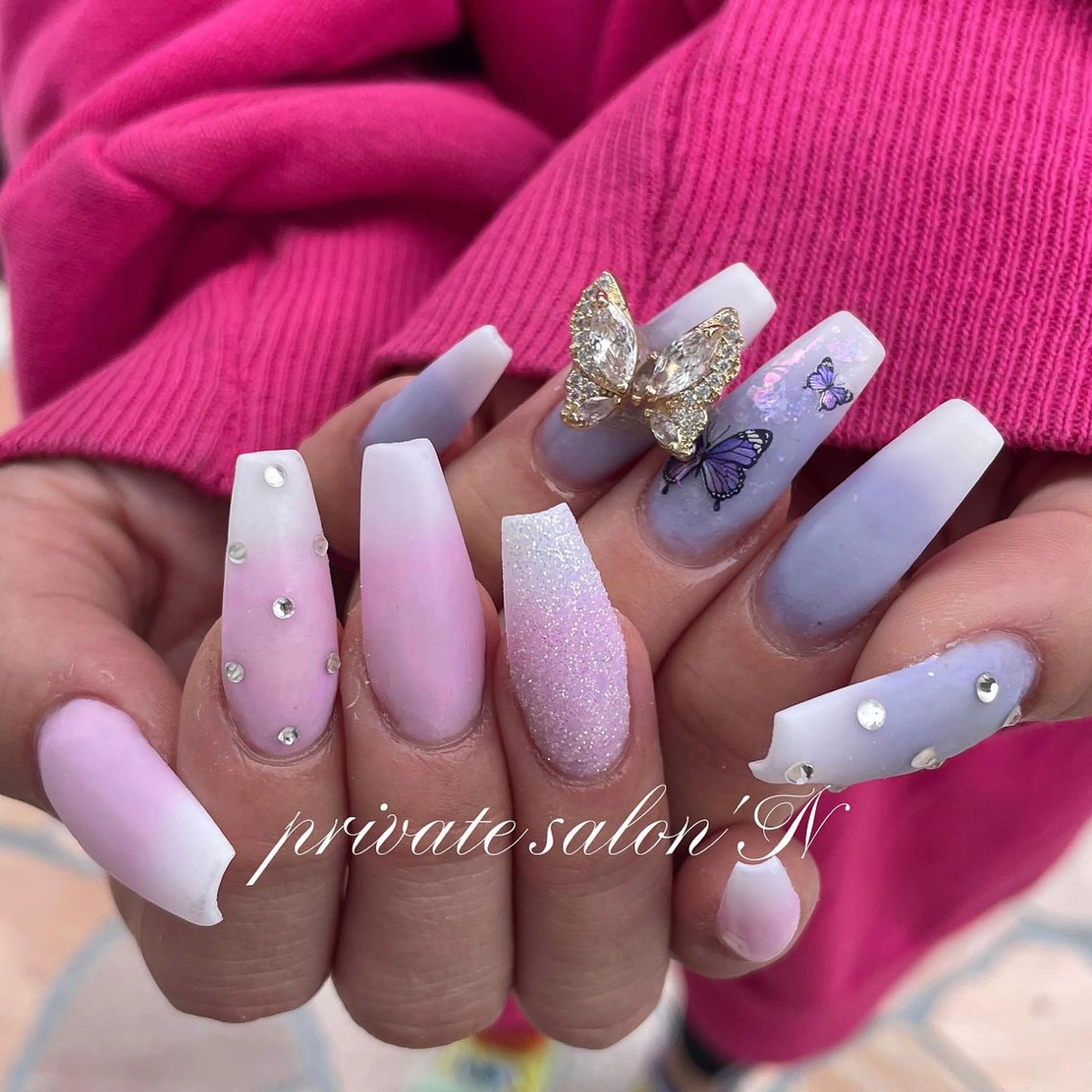 ネイル スカルプネイル BINERVA nail salonのネイルデザイン