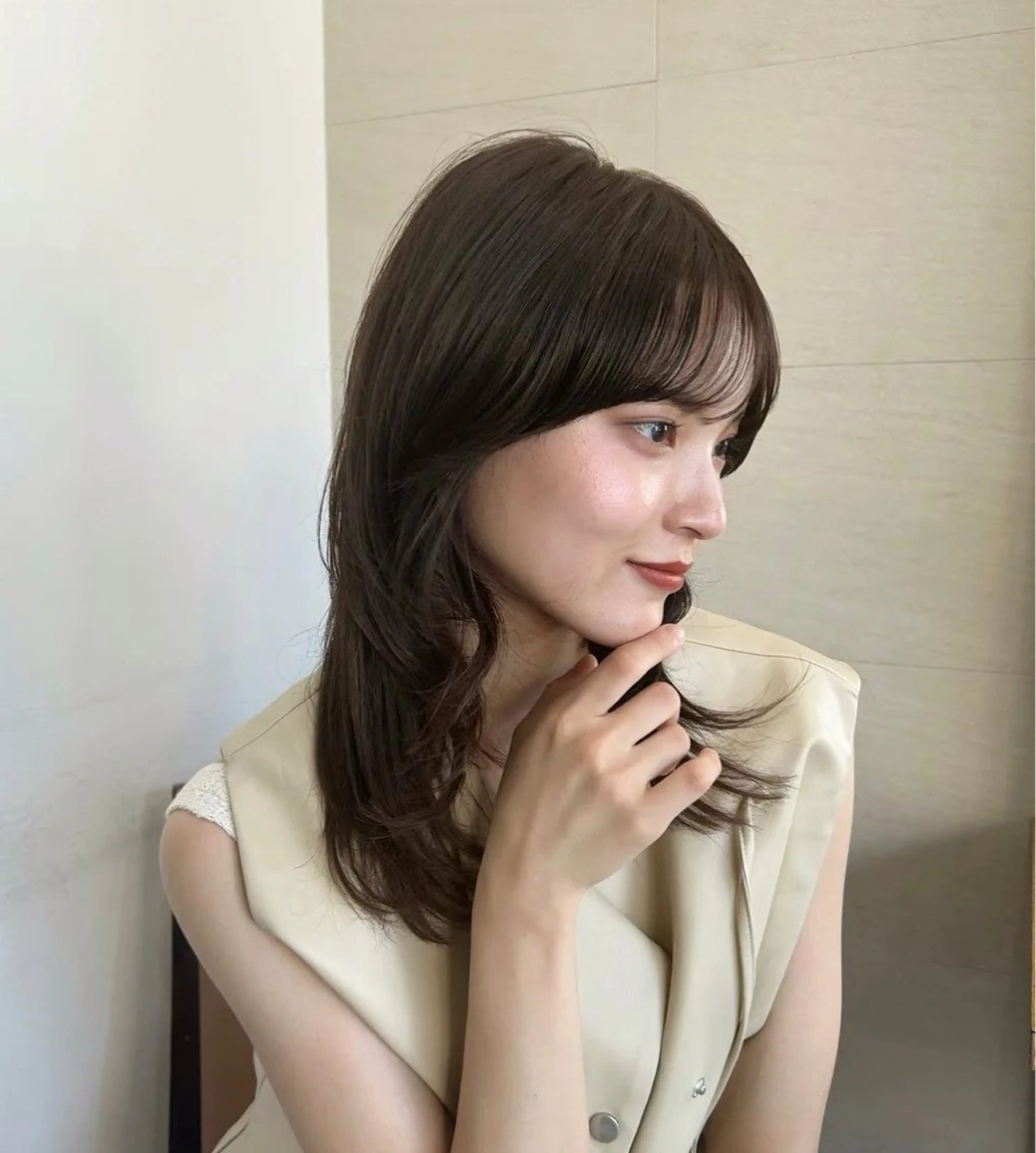 ミディアム ヘアカラー トリートメント ナチュラル🕰️銀座 /Ruko🌱のヘアスタイル