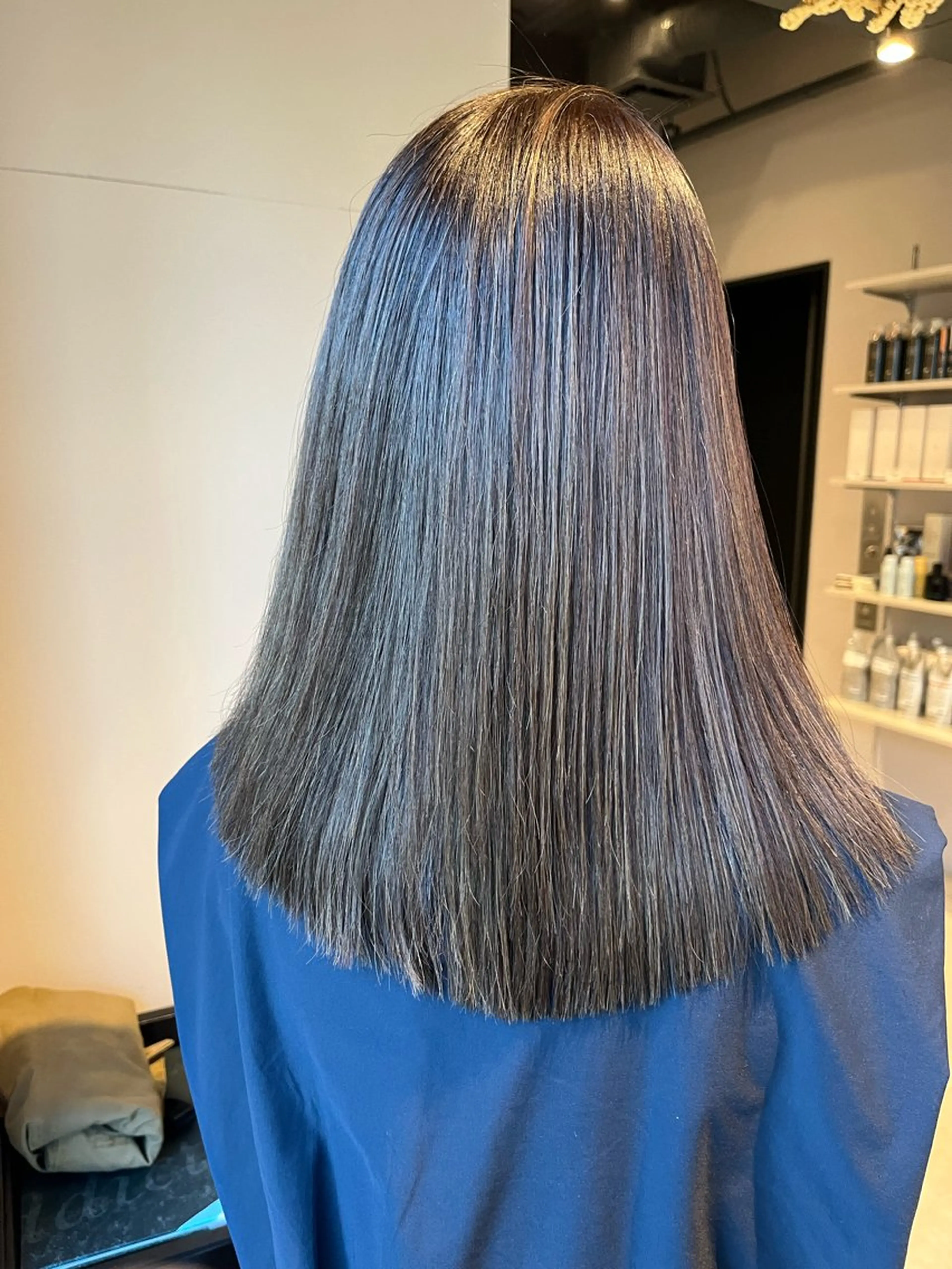 セミロング カラー うる艶カラー/恵比寿 ベージュ/丸山陽平のヘアスタイル