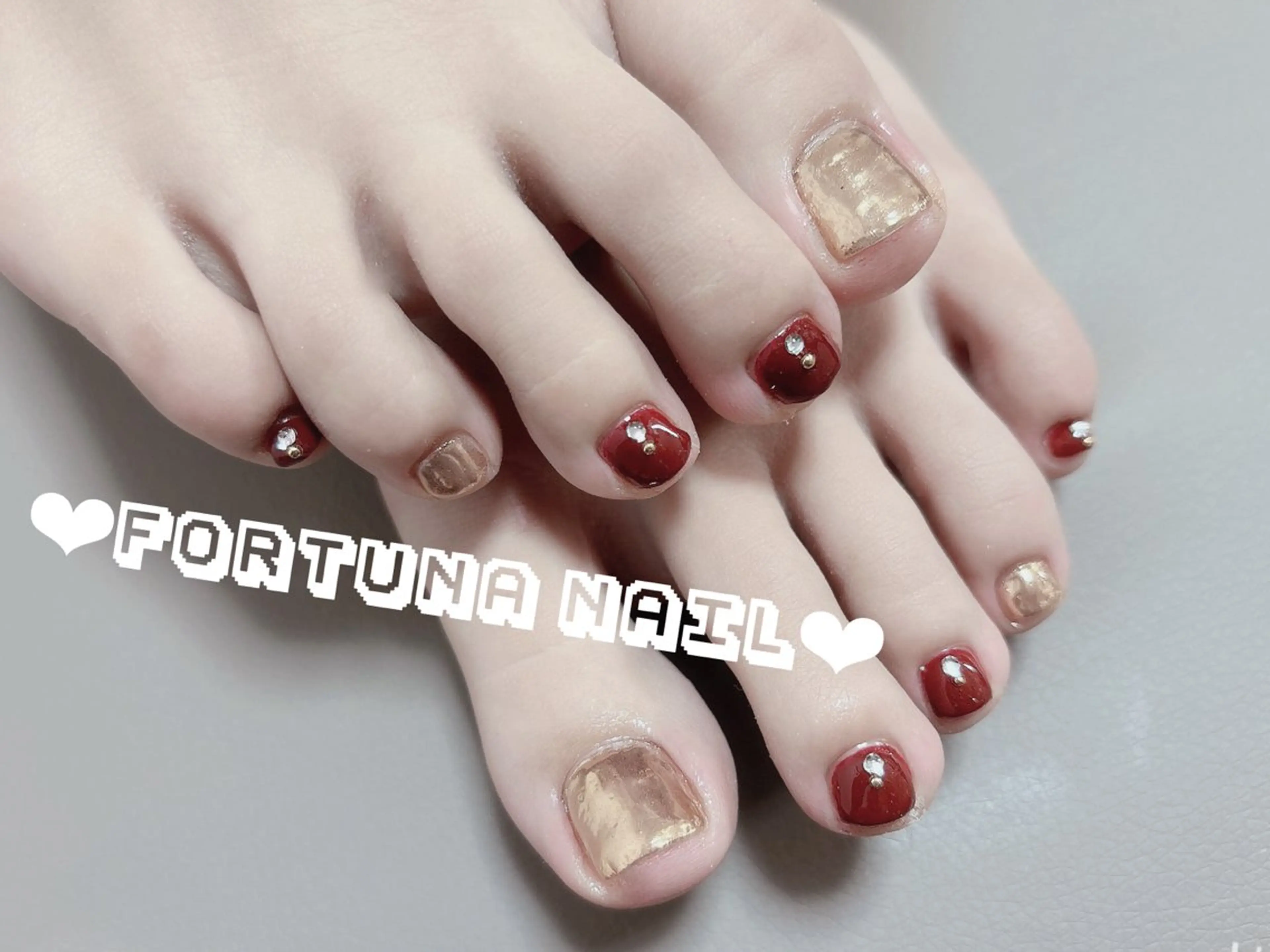 ネイル フットネイル Nail •Head スパFortunaのネイルデザイン