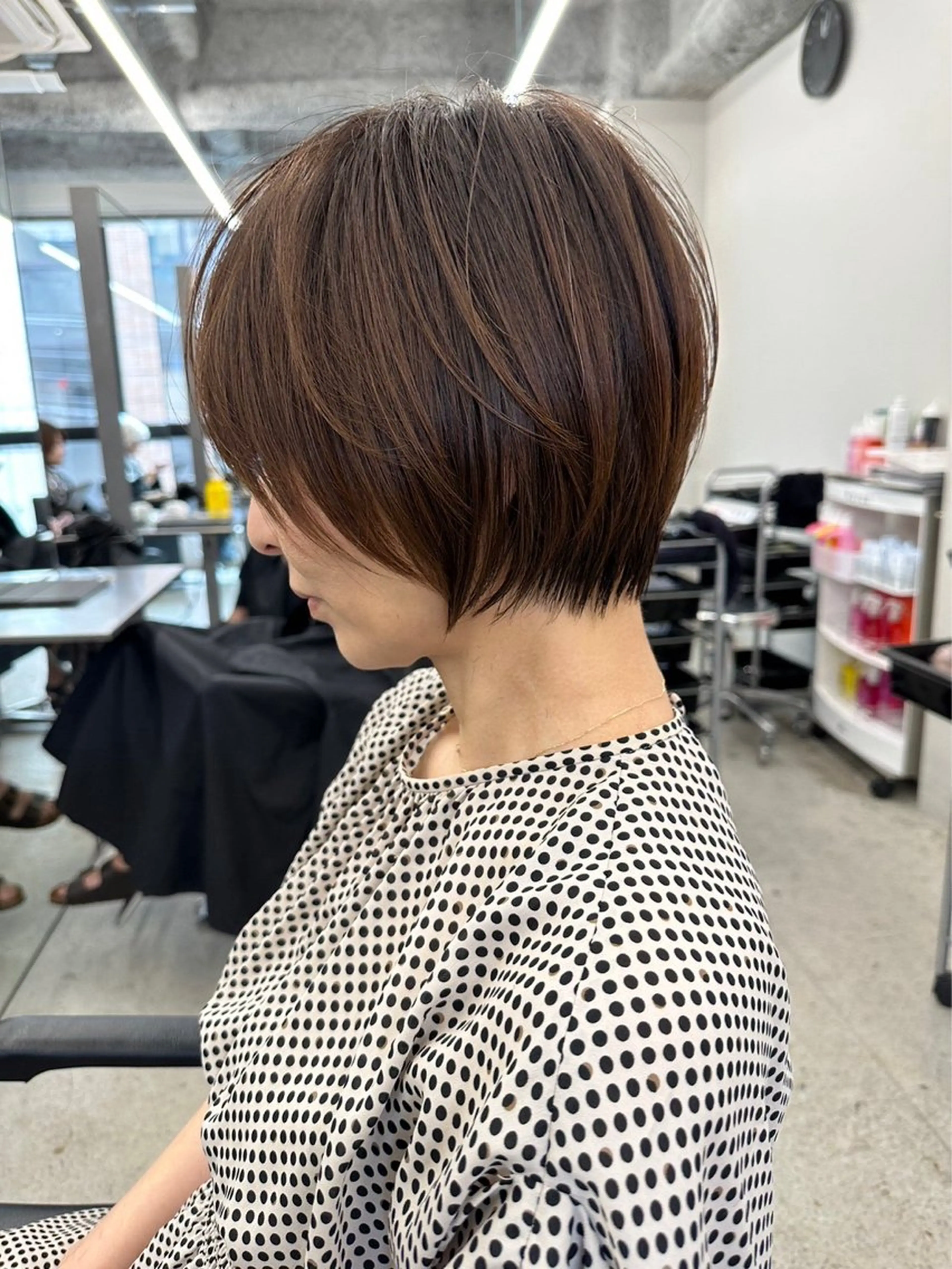 ショート カラー カット ヘアカラー トリートメント ハイライトNo.1☆ ゆうのヘアスタイル