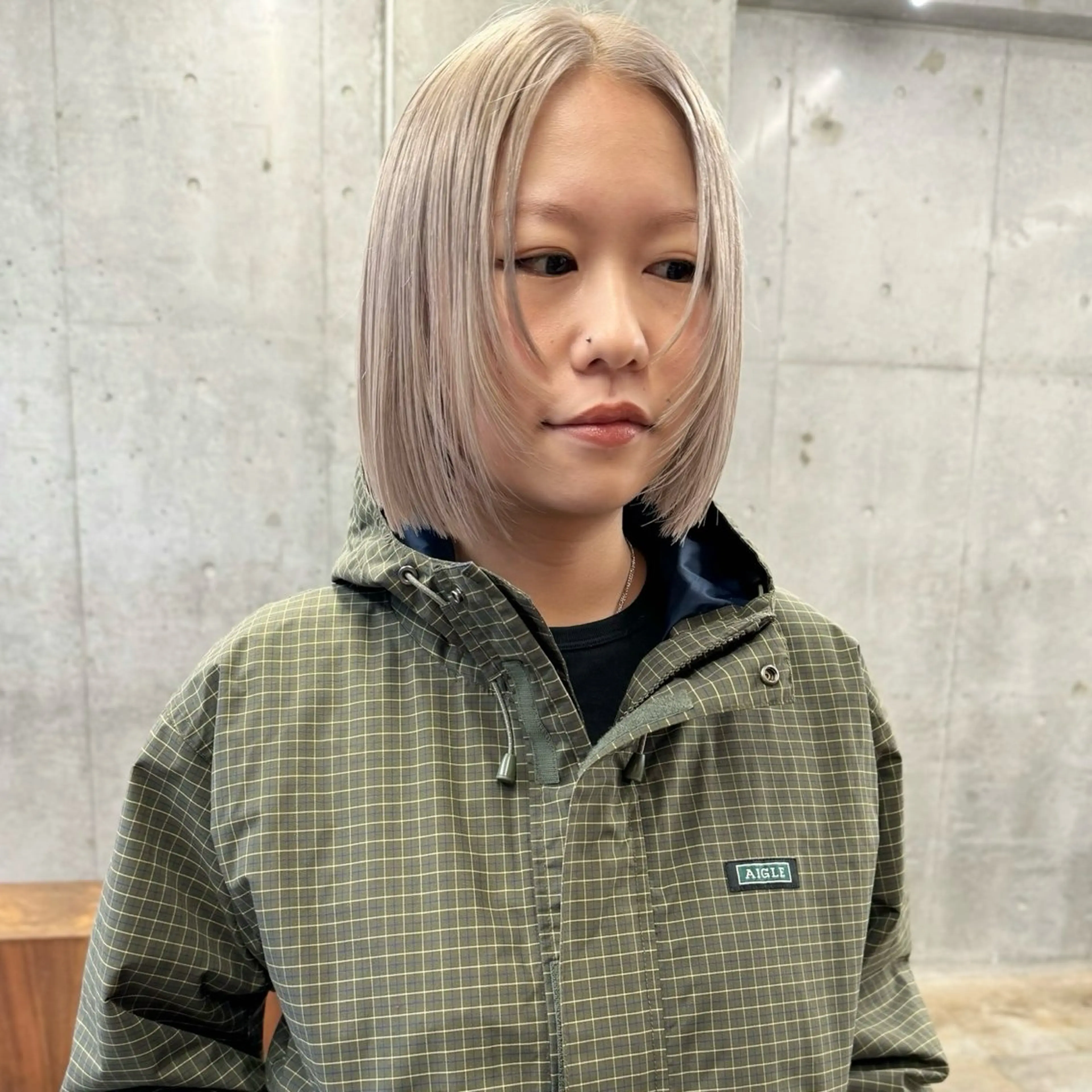 ショート カラー グレージュ ヘアカラー トリートメント ボブ×柔らかいカラー 🌷misaki𓍼のヘアスタイル