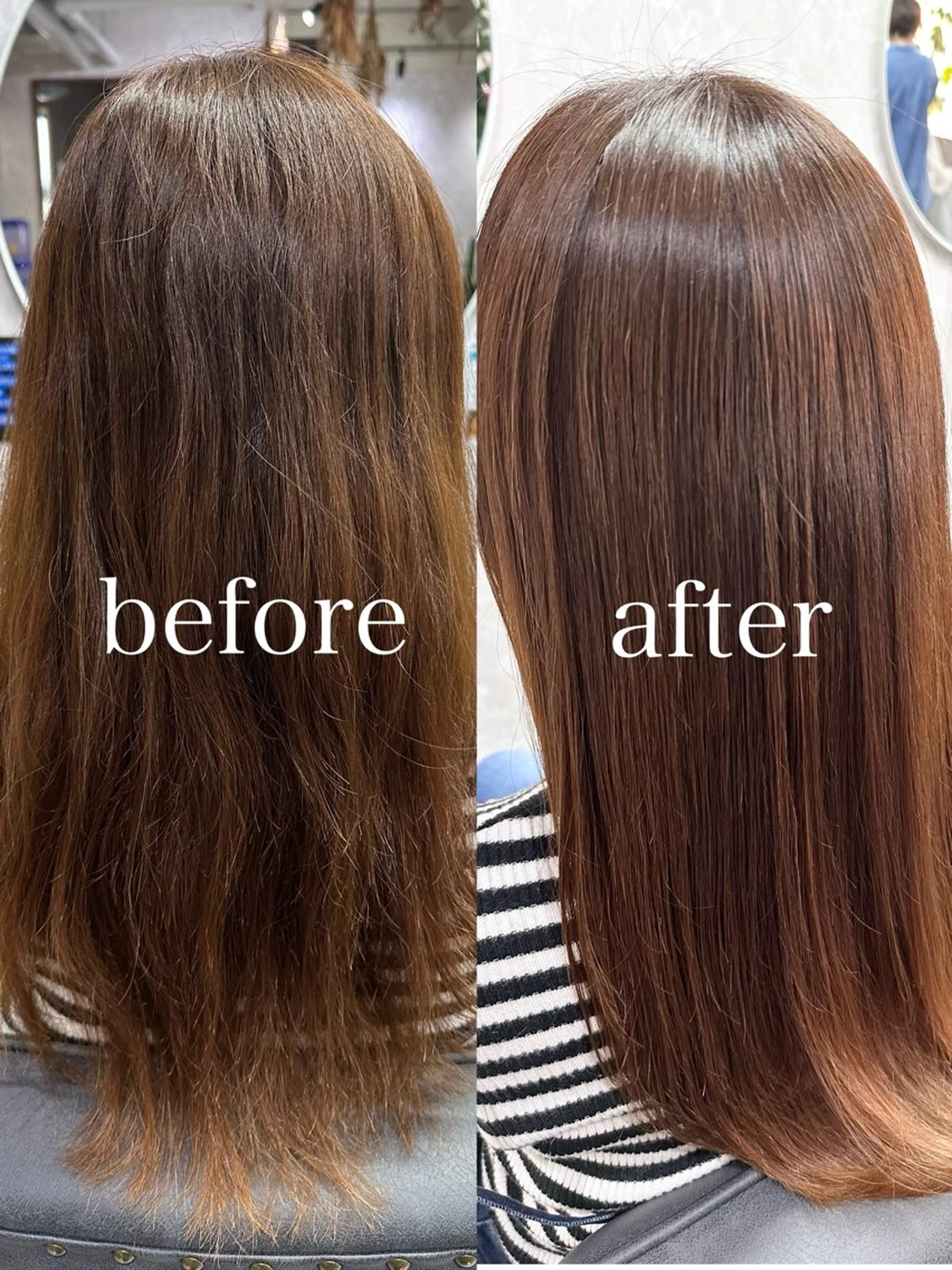 セミロング 髪質改善 トリートメント 横田 ひかるのヘアスタイル