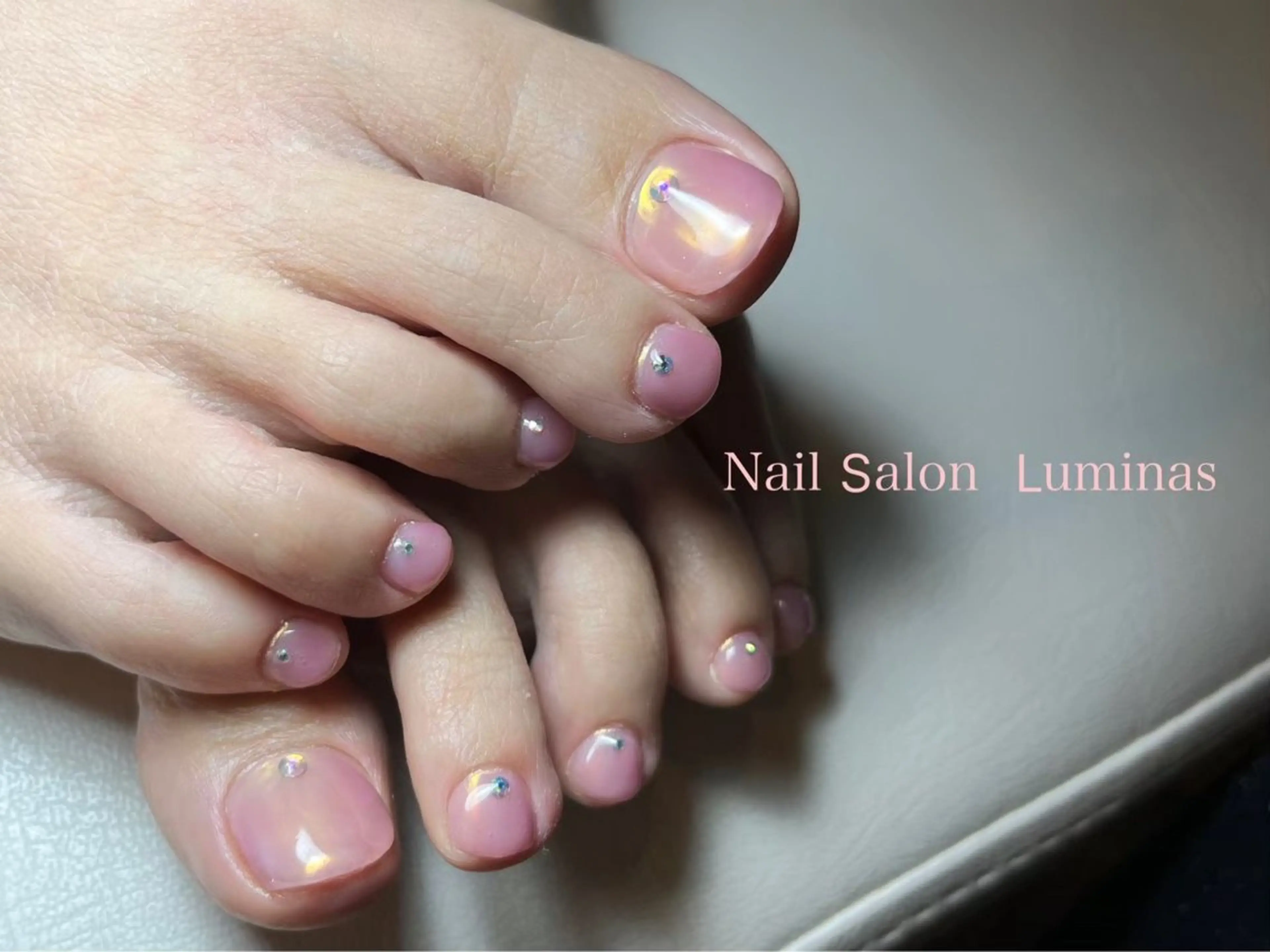 ネイル ミラーネイル ワンカラーネイル ピンク ruffle Asukaのネイルデザイン