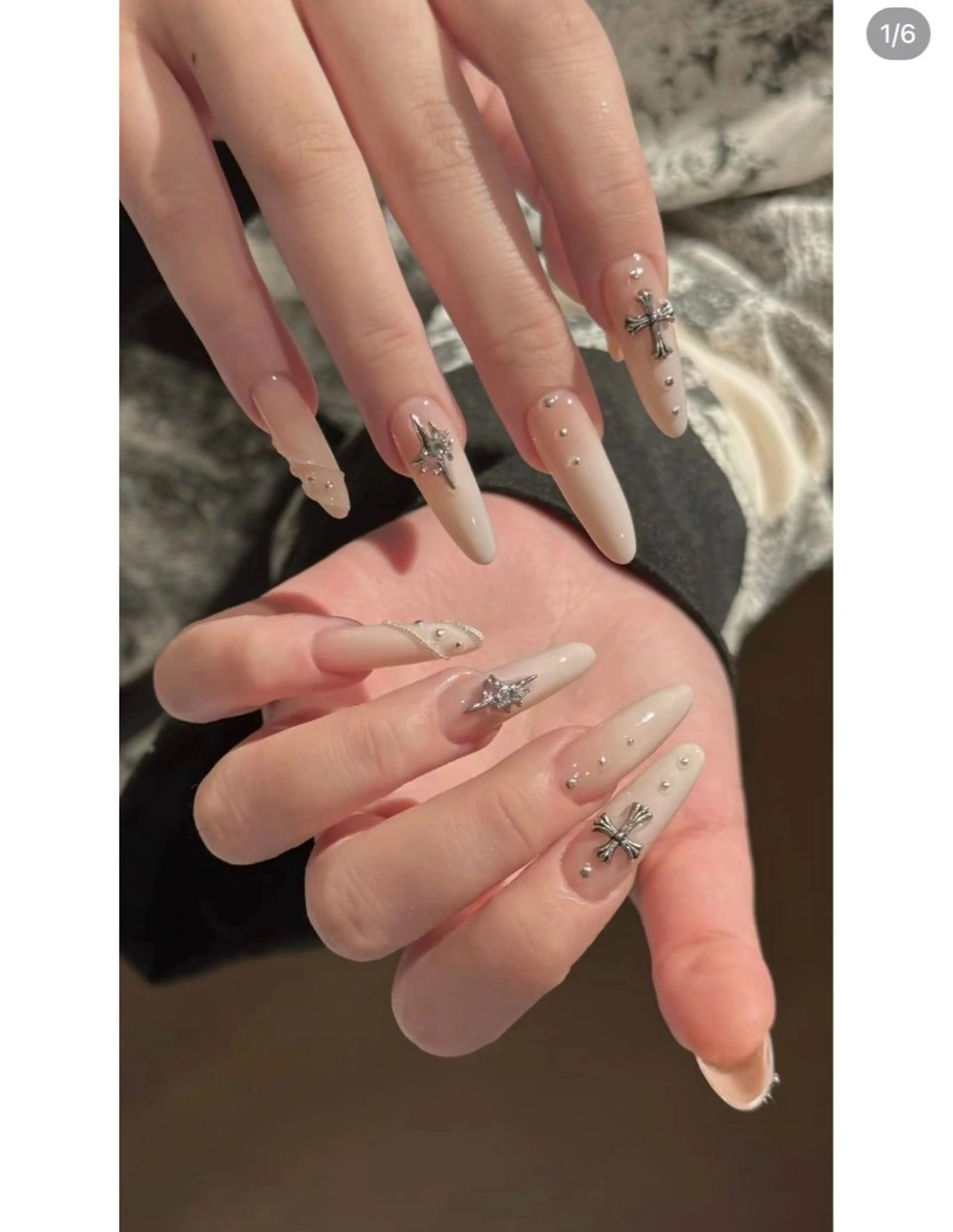 ネイル フレンチネイル キラキラネイル 韓国ネイル シンプルネイル ワンホンネイル ハンドネイル MEI Nailのネイルデザイン