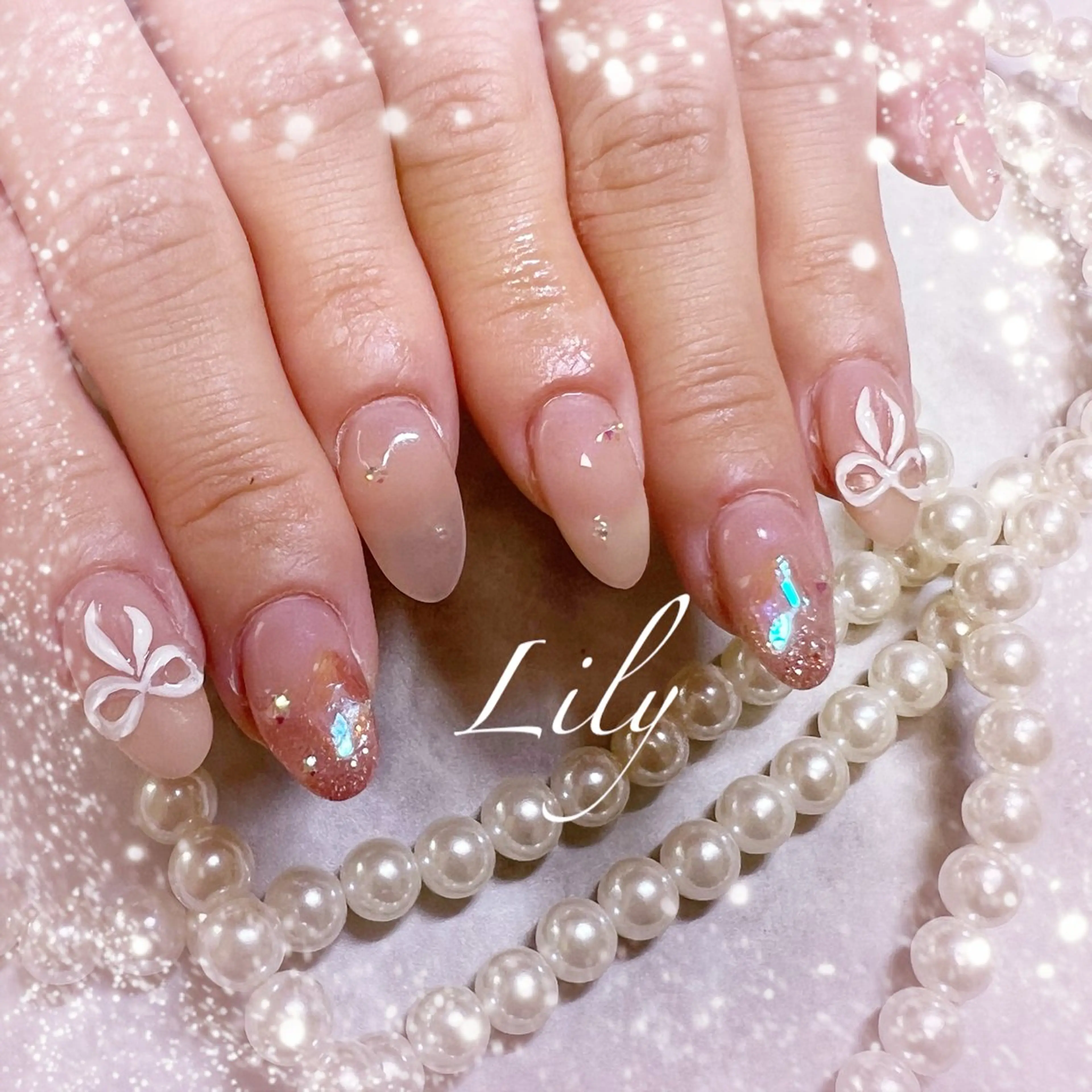 ネイル ハンドネイル Lily*nail 🌻Mii🌻のネイルデザイン