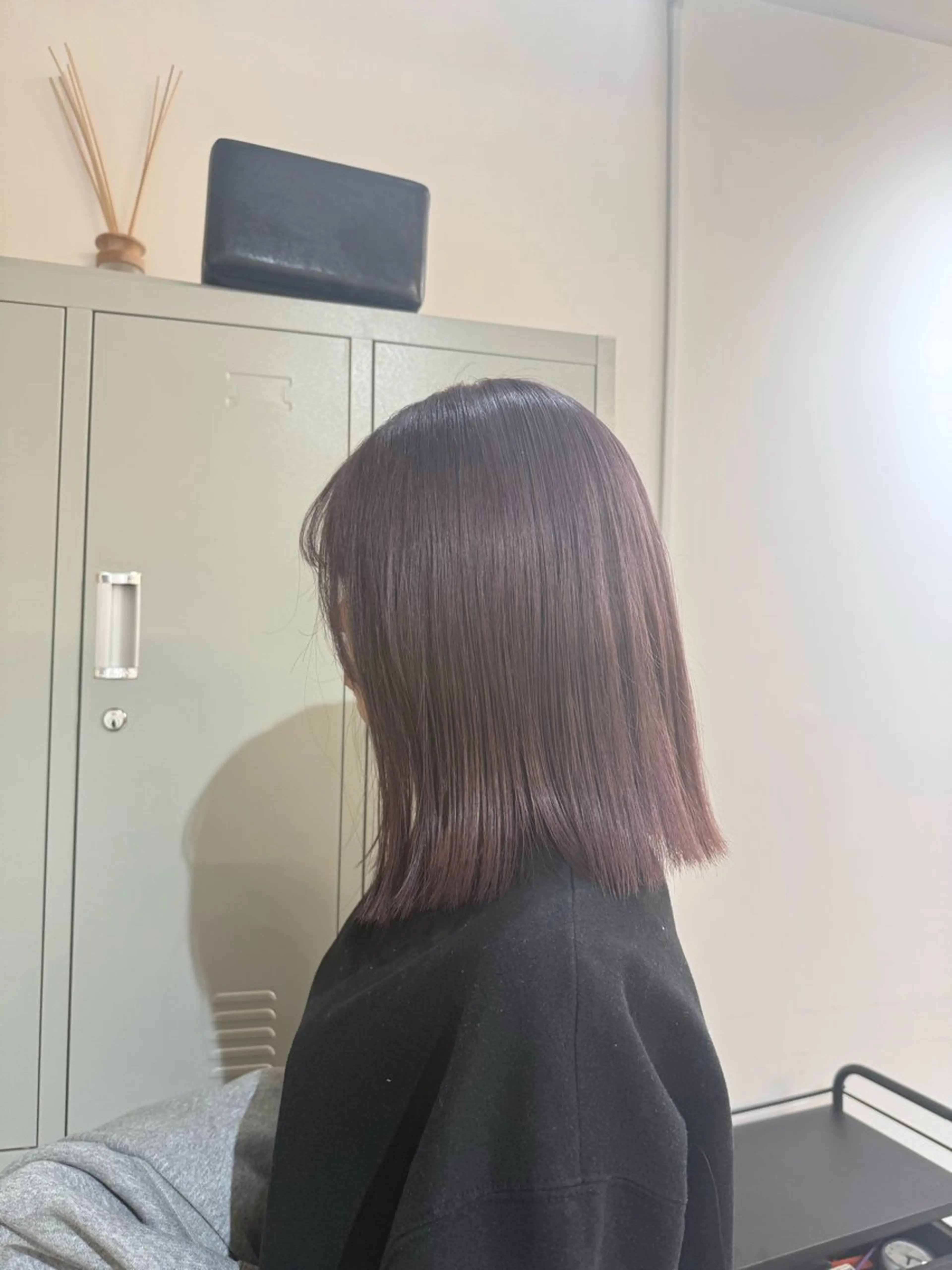 ミディアム ヘアカラー トリートメント 透明感カラー🫧 🍒久留米美容室のヘアスタイル