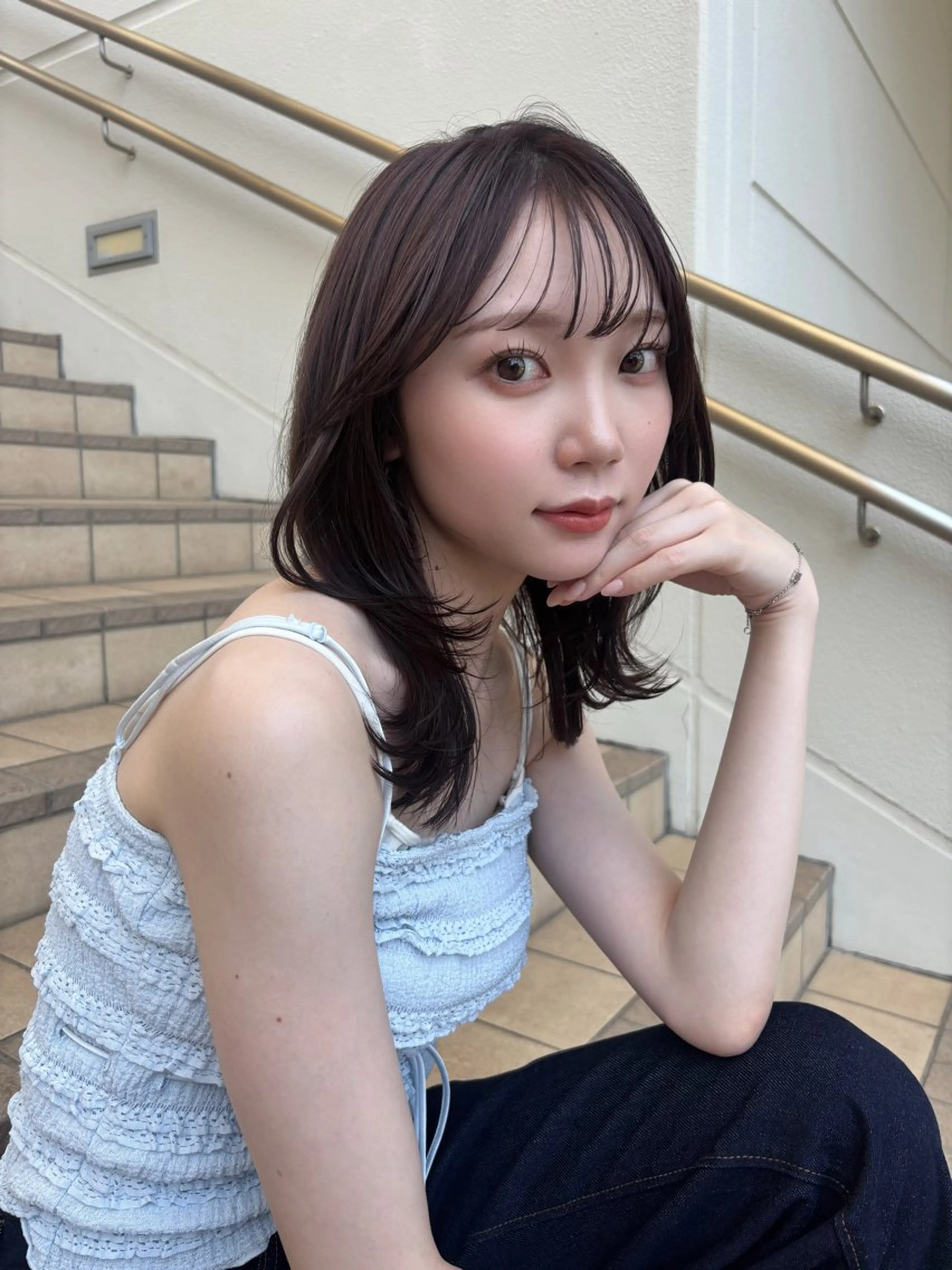 ロング カラー ブラウンカラー ラベンダーカラー ktwo☆ ☆岡村さつきのヘアスタイル