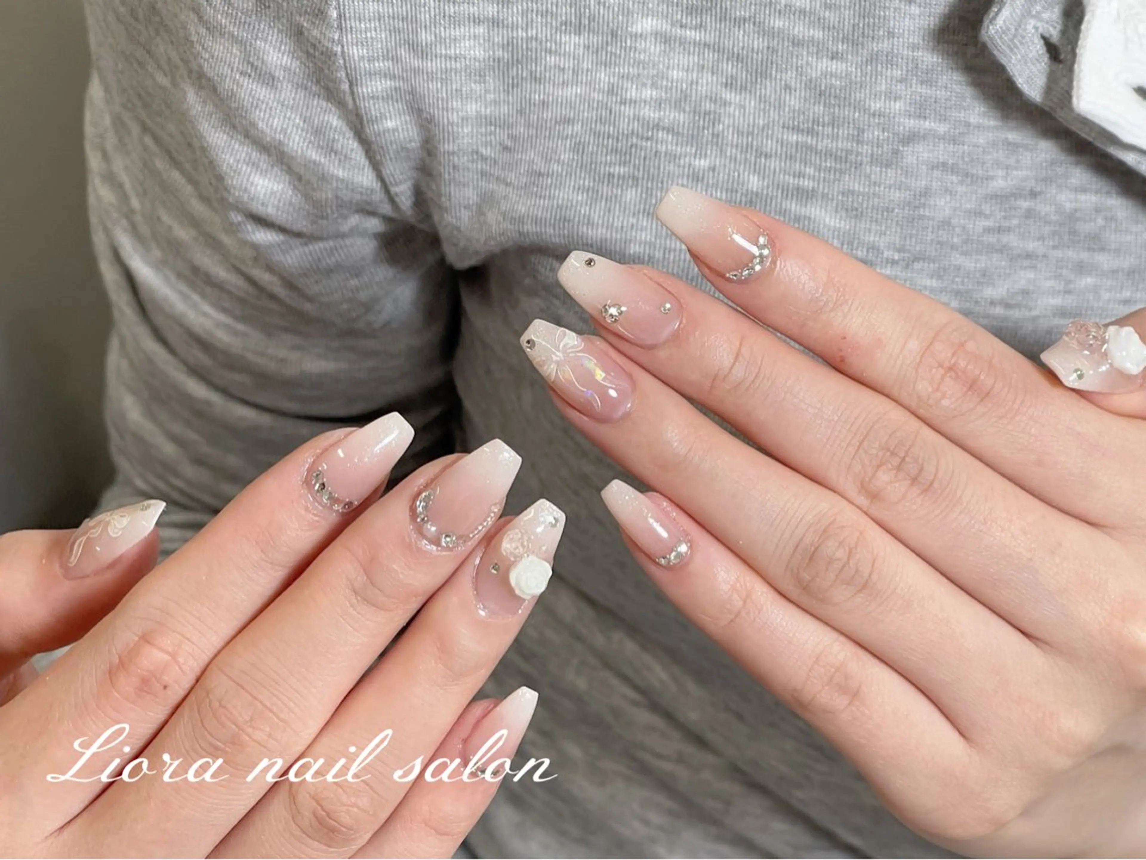 ネイル チークネイル フットネイル フレンチネイル ジェルネイル ガーリー ハンドネイル Liora nail スカルプ専門店のネイルデザイン