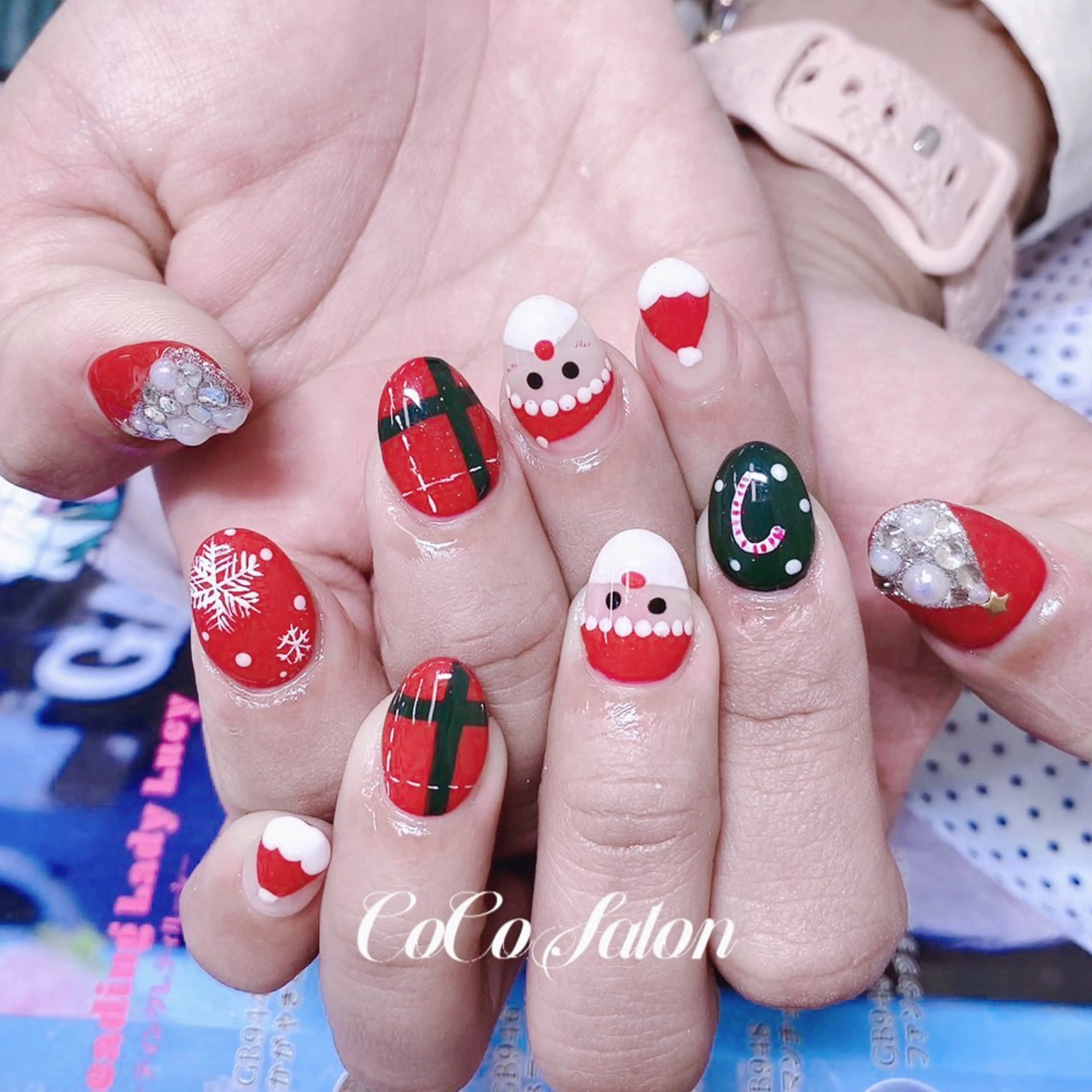 ネイル ボルドー 長さ出し ジェルネイル ワンカラーネイル パラジェル ハンドネイル CoCoSalon ネイル/まつ毛予約のネイルデザイン