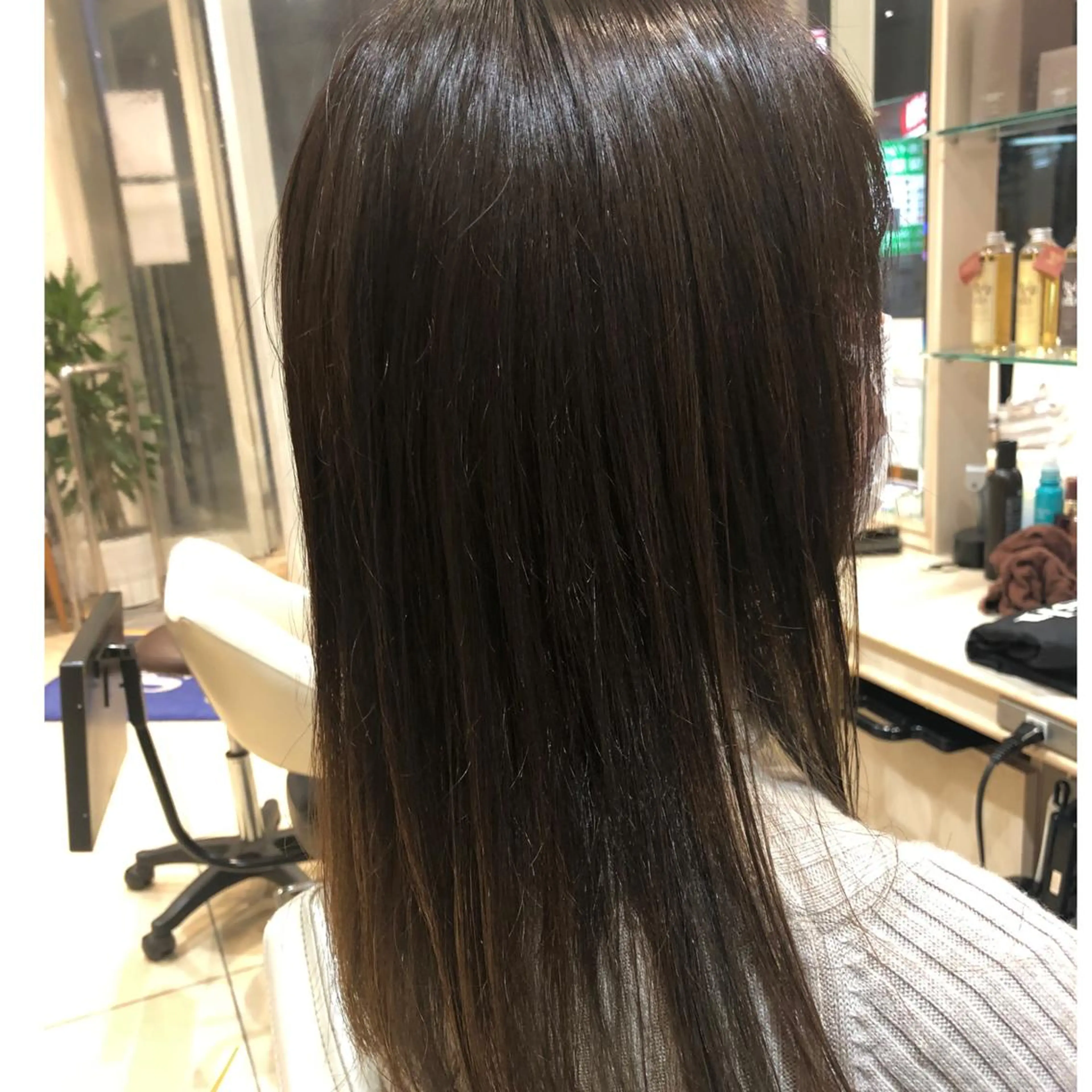 ロング ヘアカラー トリートメント カジサ ケイコのヘアスタイル