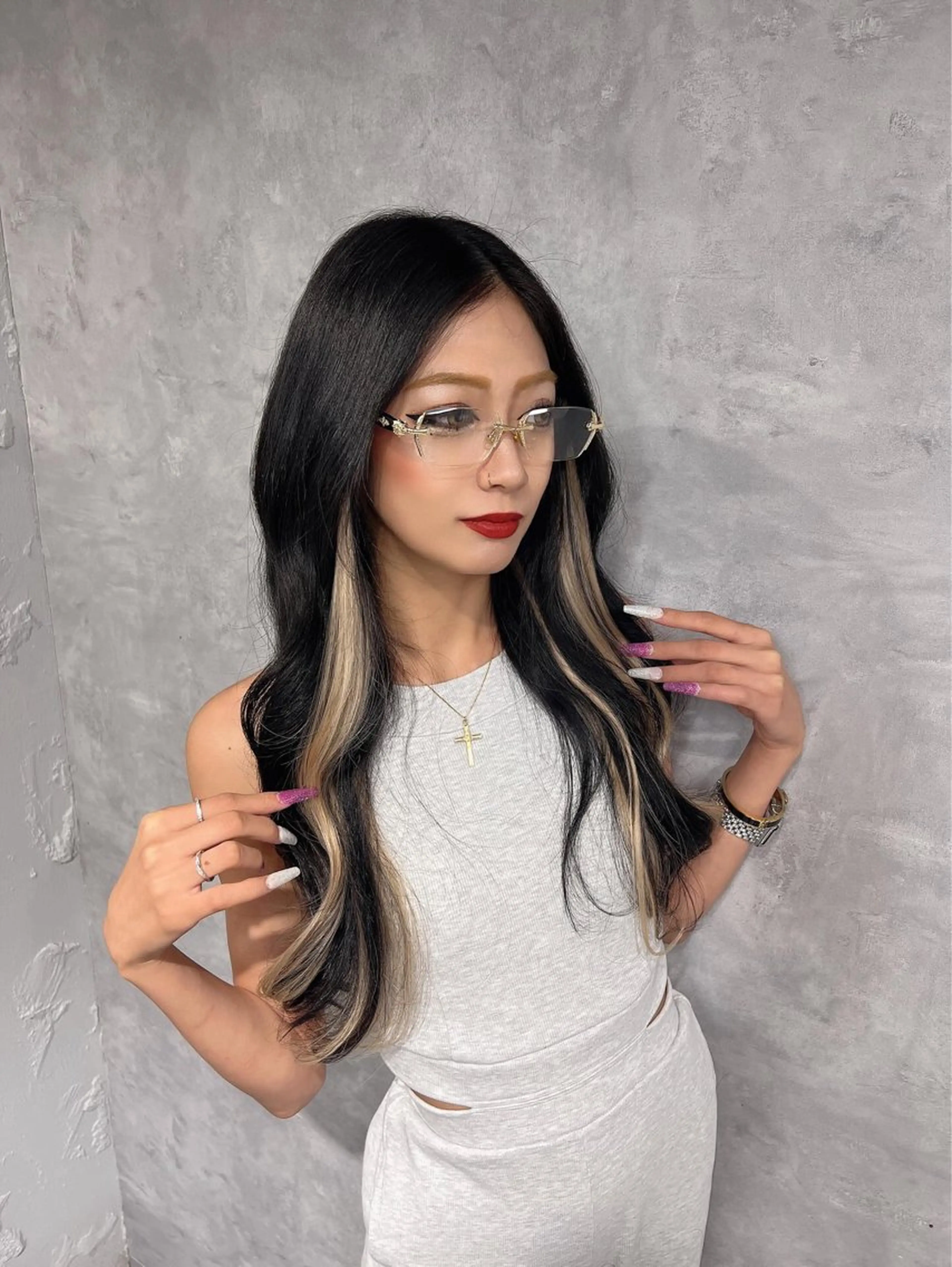 ロング プルエクステ エクステ 🪡プルエクステ🪡 カラエク評価◎ユウゴのヘアスタイル