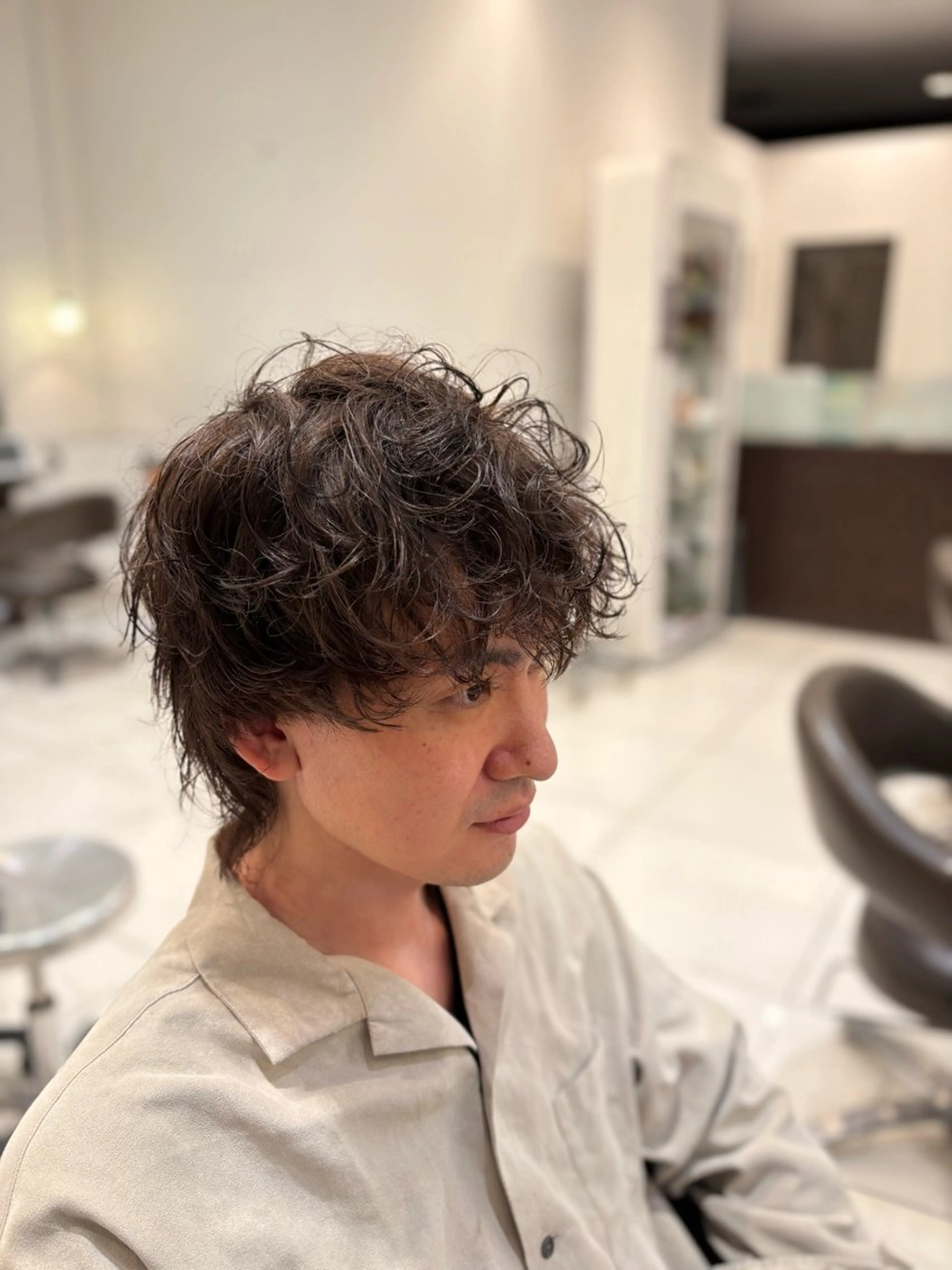 ショート カラー パーマ 谷 健吾のヘアスタイル