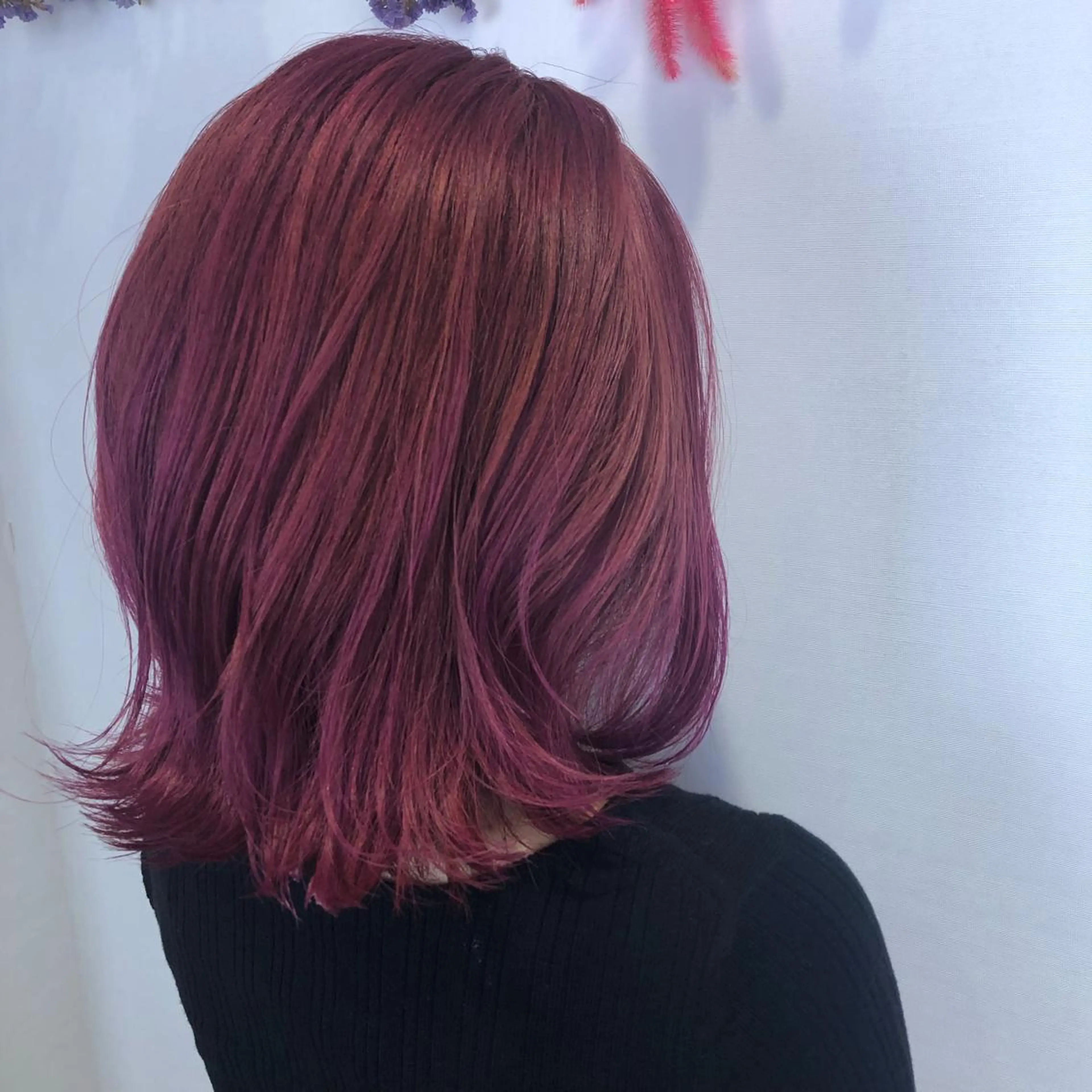 ミディアム カラー 小顔レイヤー/ ベージュ🤍Rieのヘアスタイル