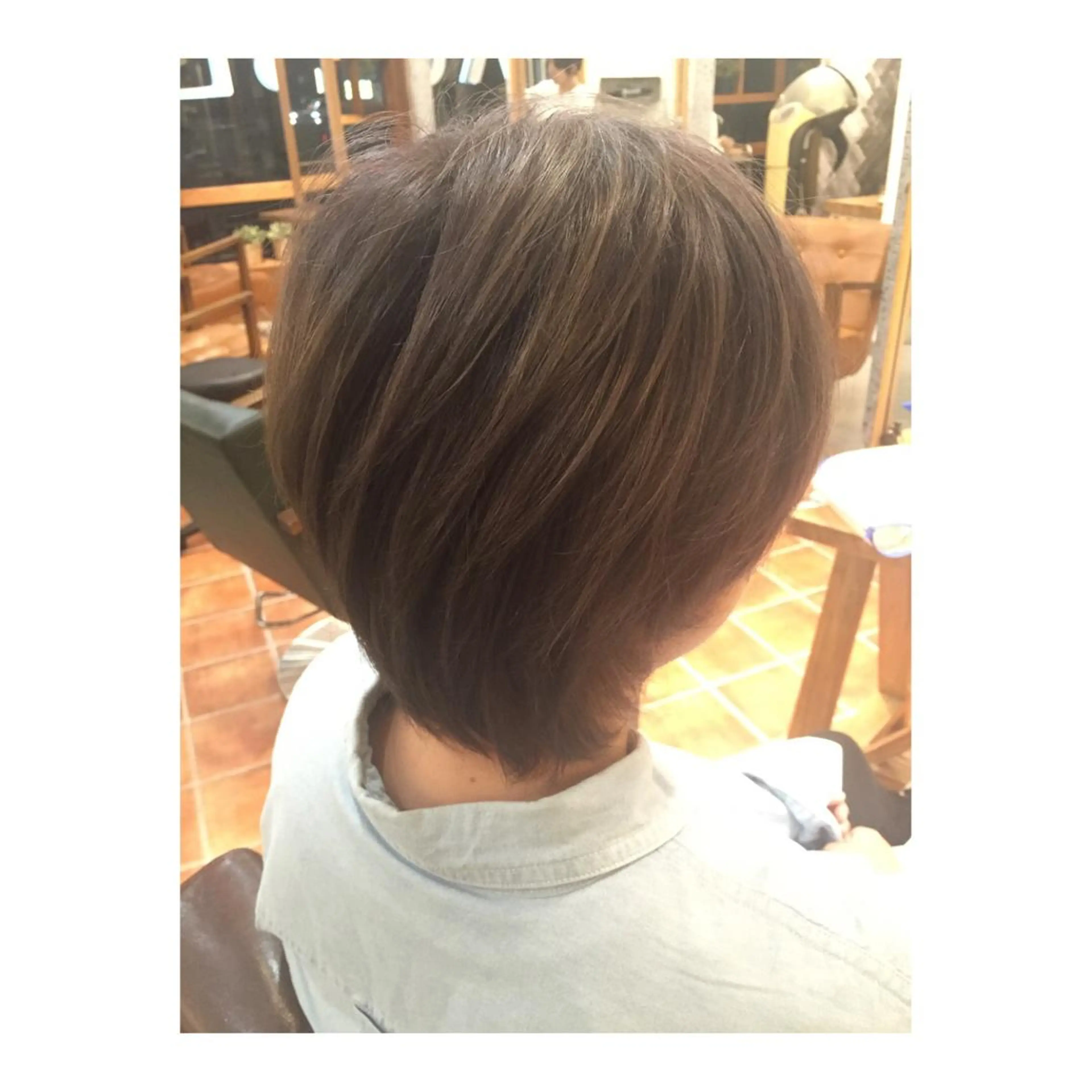 ショート カラー アッシュ アッシュブラウン ブラウンカラー ショートヘア 河野 行史のヘアスタイル