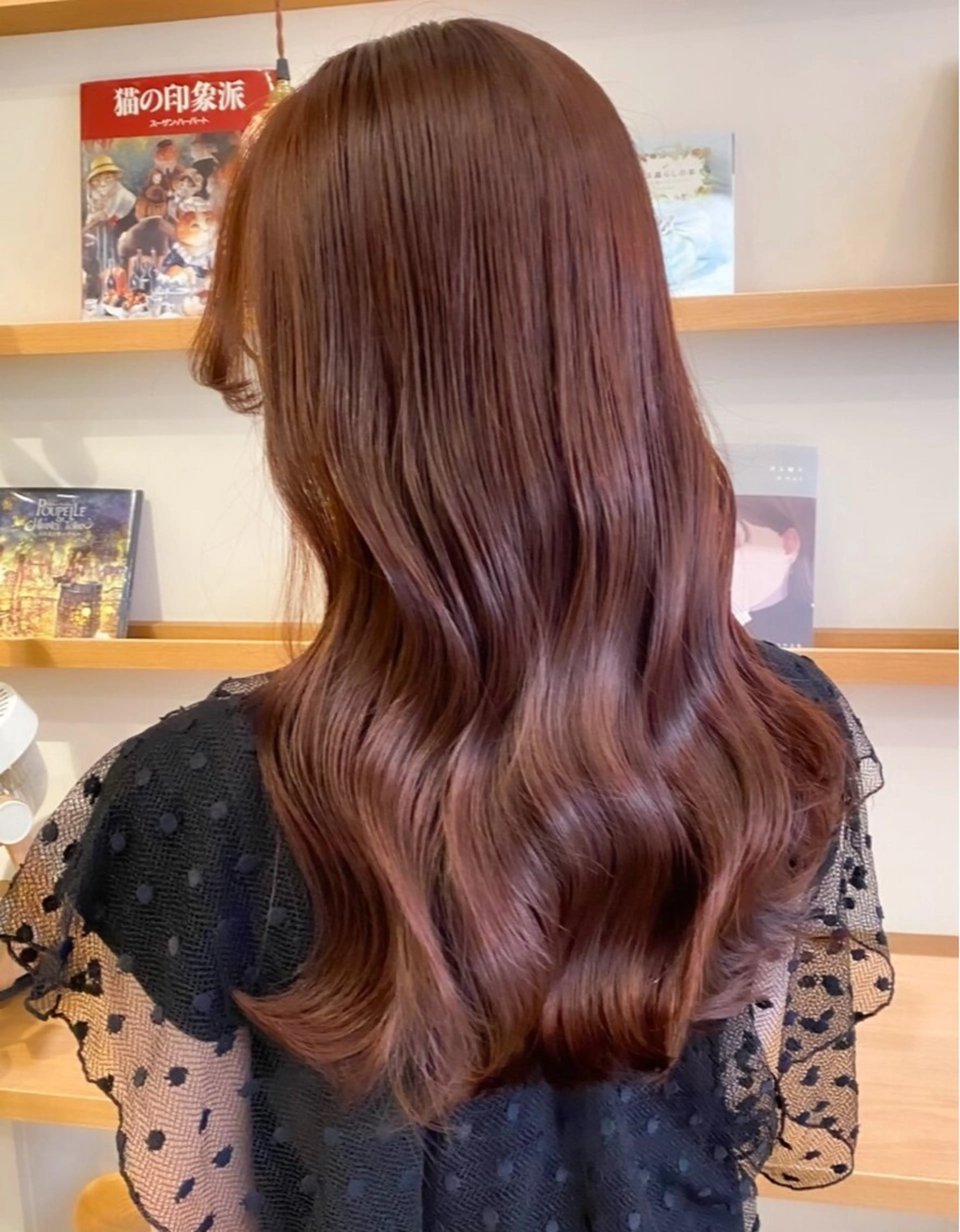 セミロング カラー 🖤酸性縮毛矯正/ 艶髪🖤のヘアスタイル