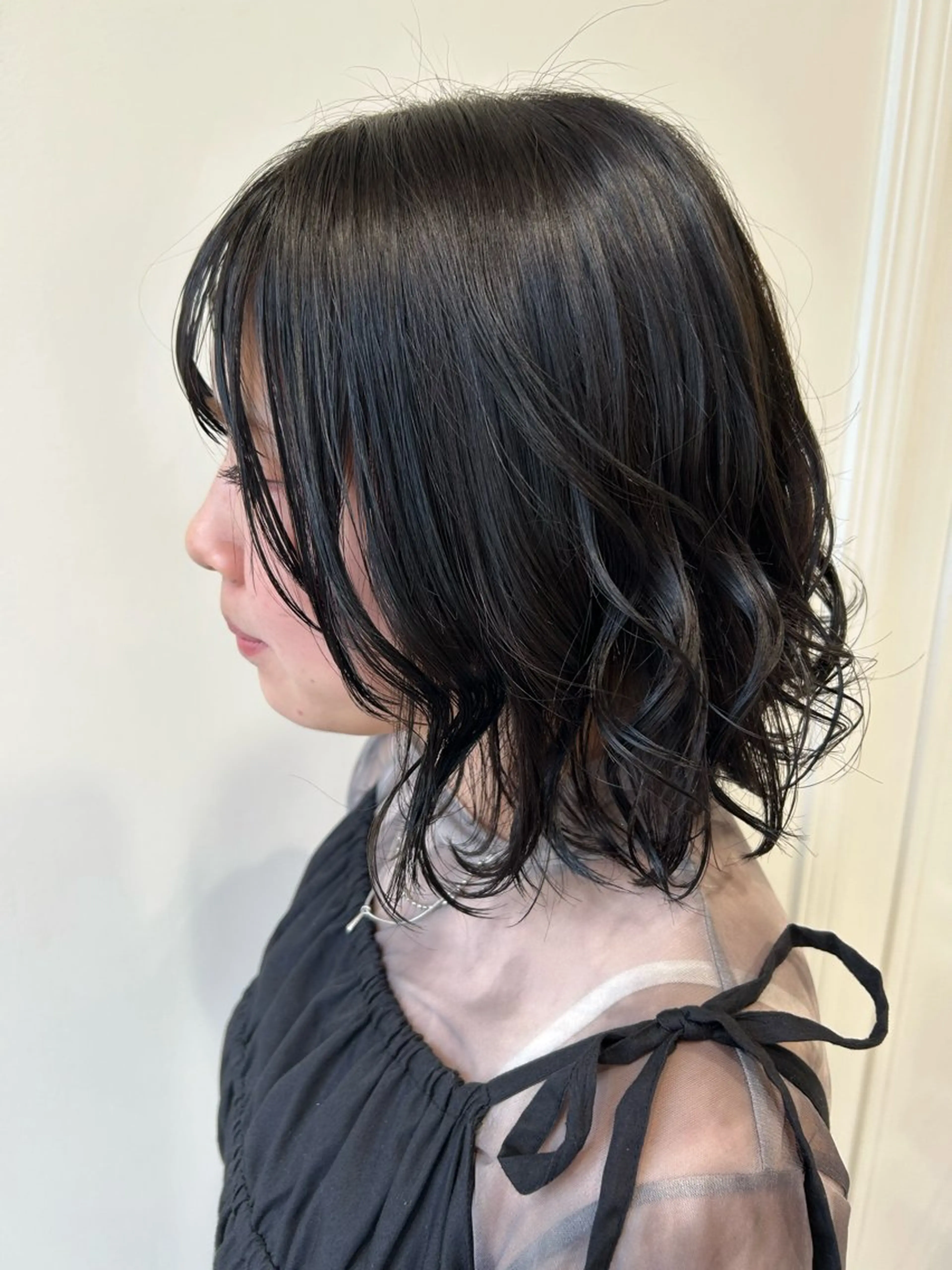 cut + one color (ブリーチなし)+ nano treatment(M)🧣の写真