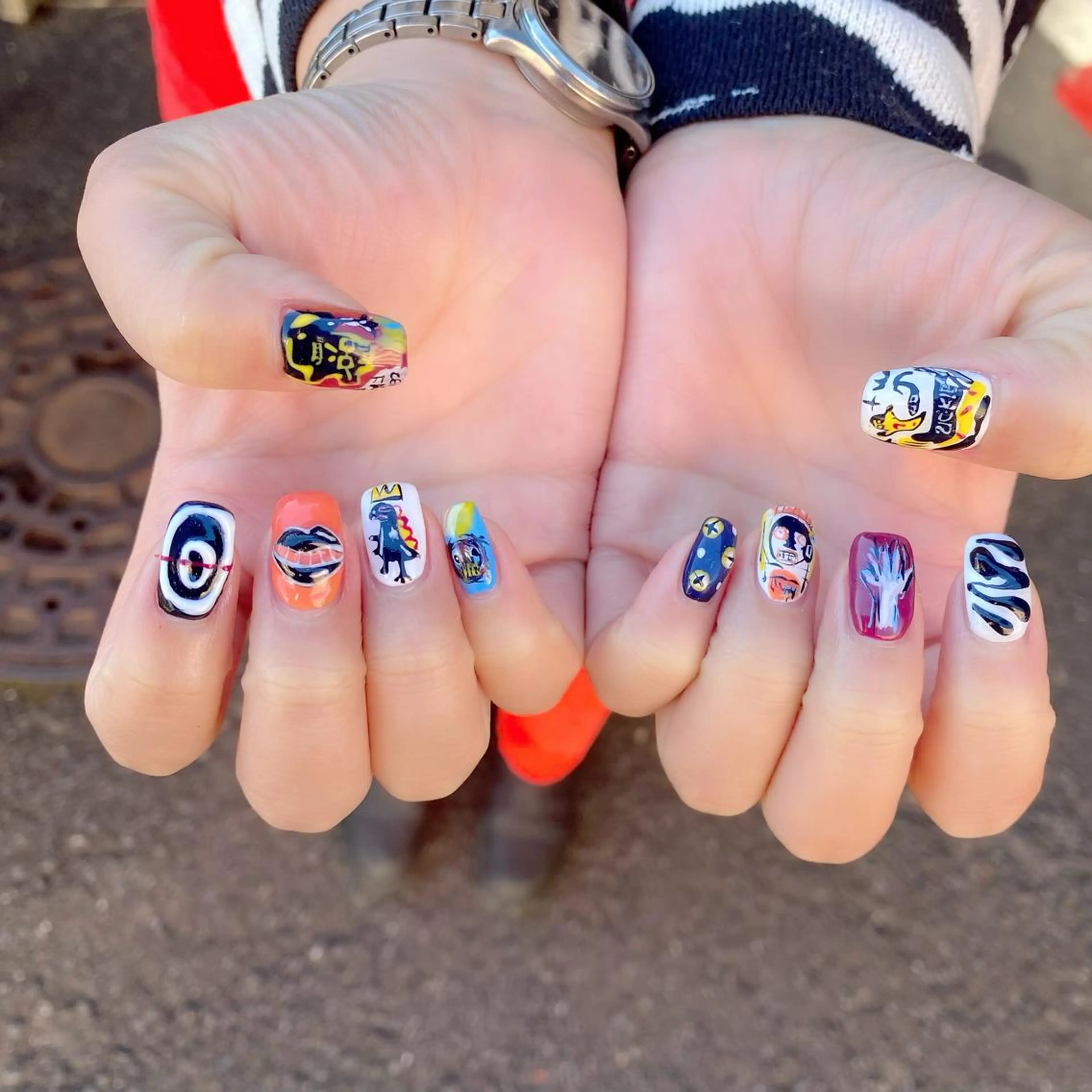 ネイル アートネイル ぷっくりネイル 冬ネイル ハンドネイル Salon Ｋのネイルデザイン