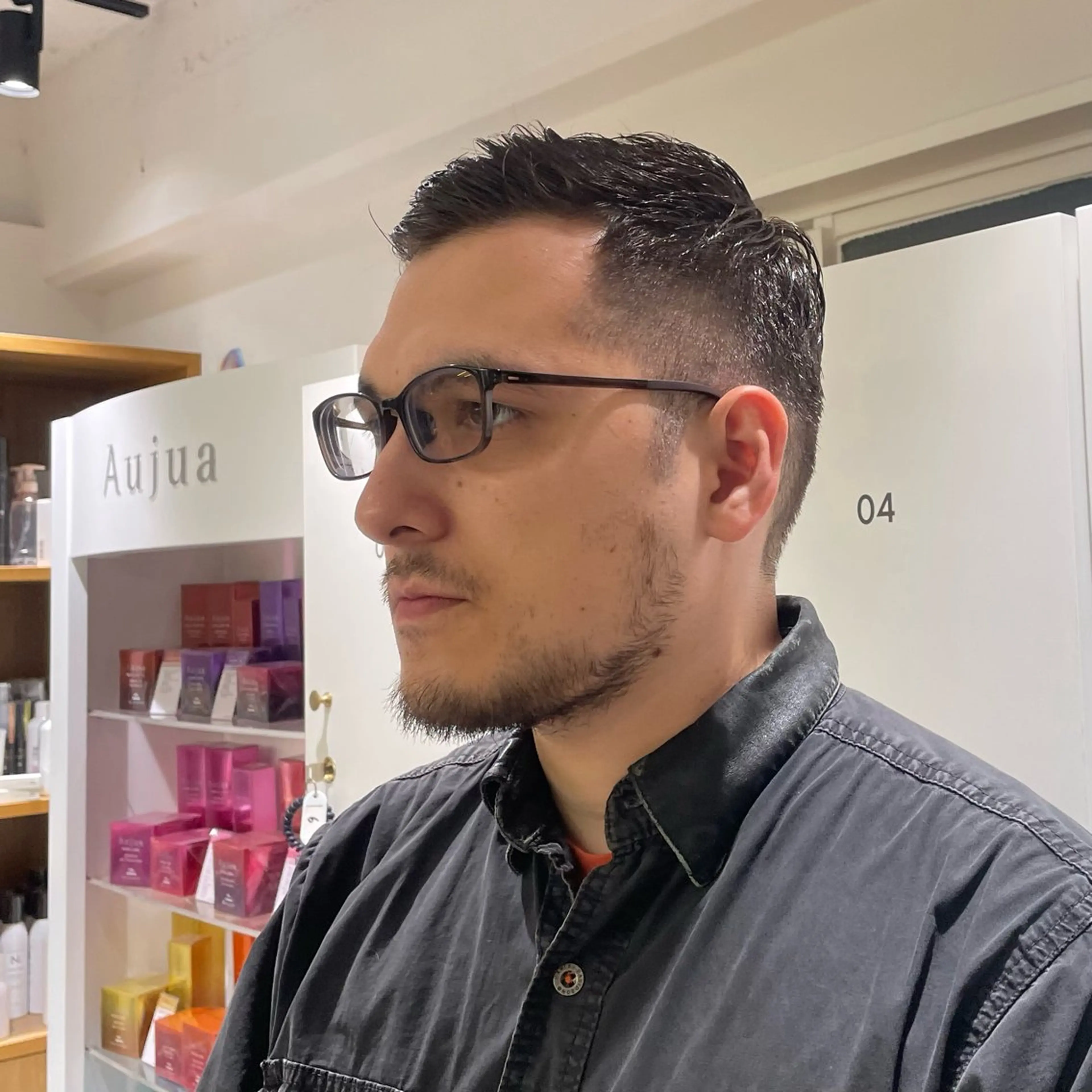 ショート メンズ フェードカット カット 暖色カラー/レイヤー スタイル みはる🌙のヘアスタイル