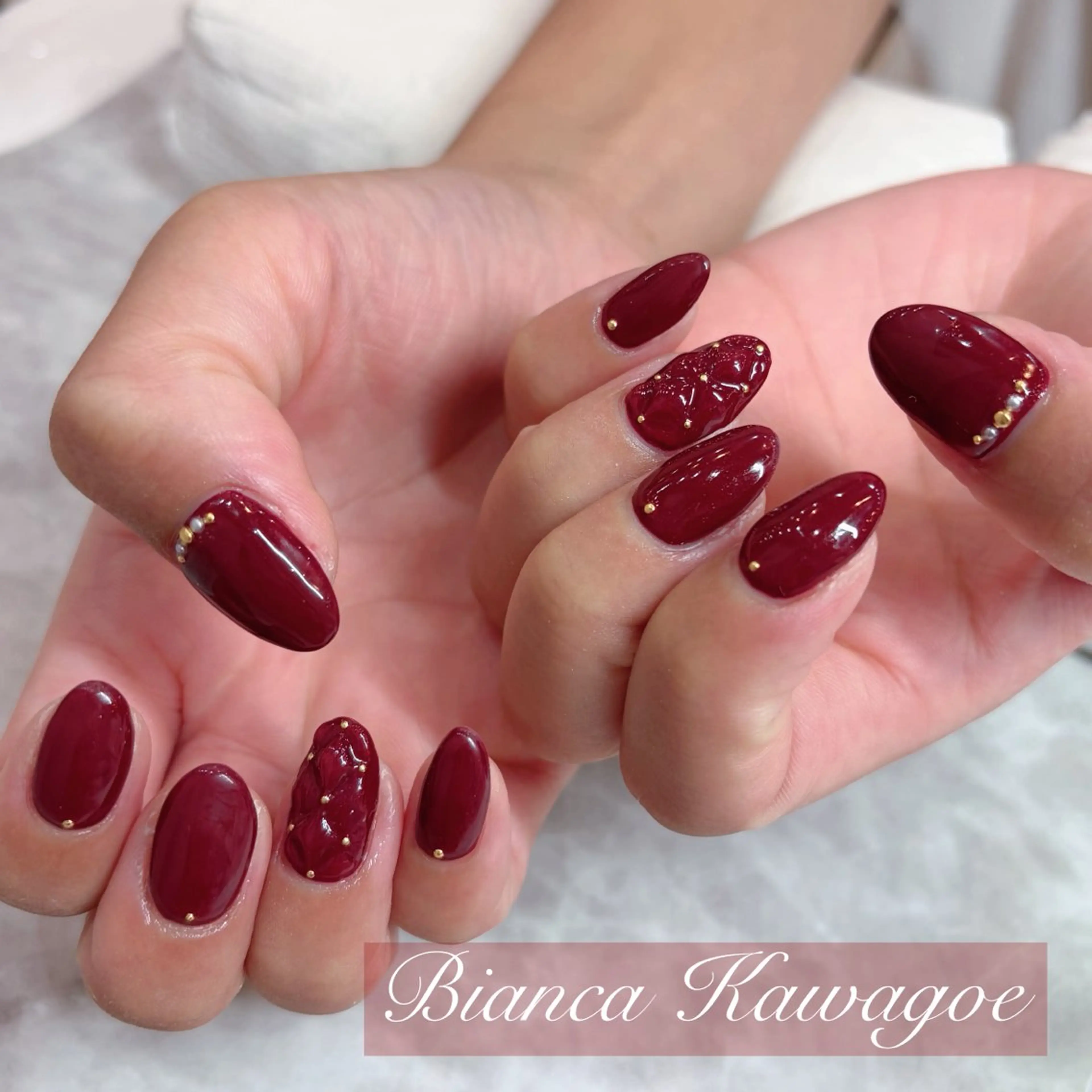 ネイル ハンドネイル Bianca川越 🍓Nakasoneのネイルデザイン