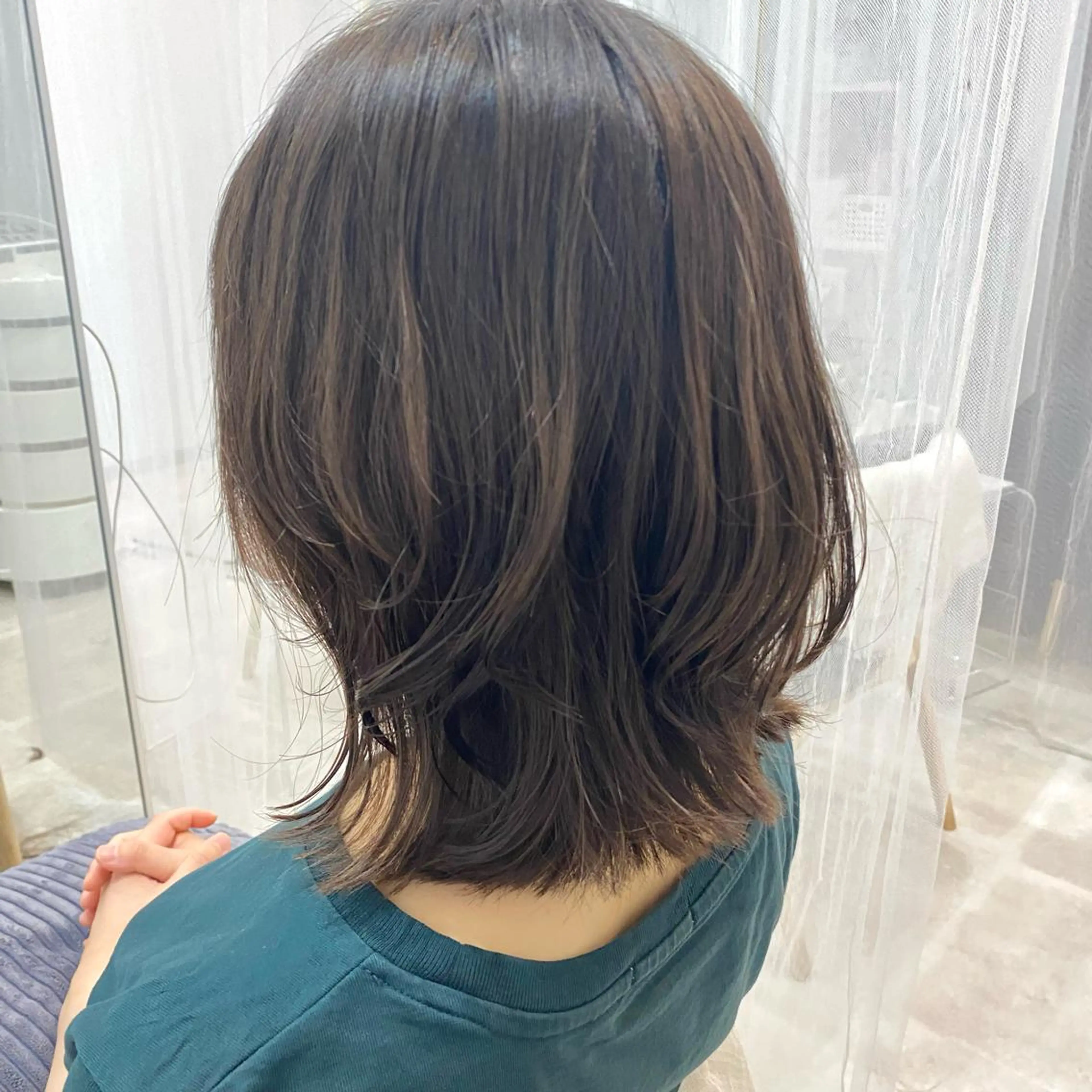 ミディアム パーマ ヘアアレンジ いわい せよりのマツエク・マツパデザイン