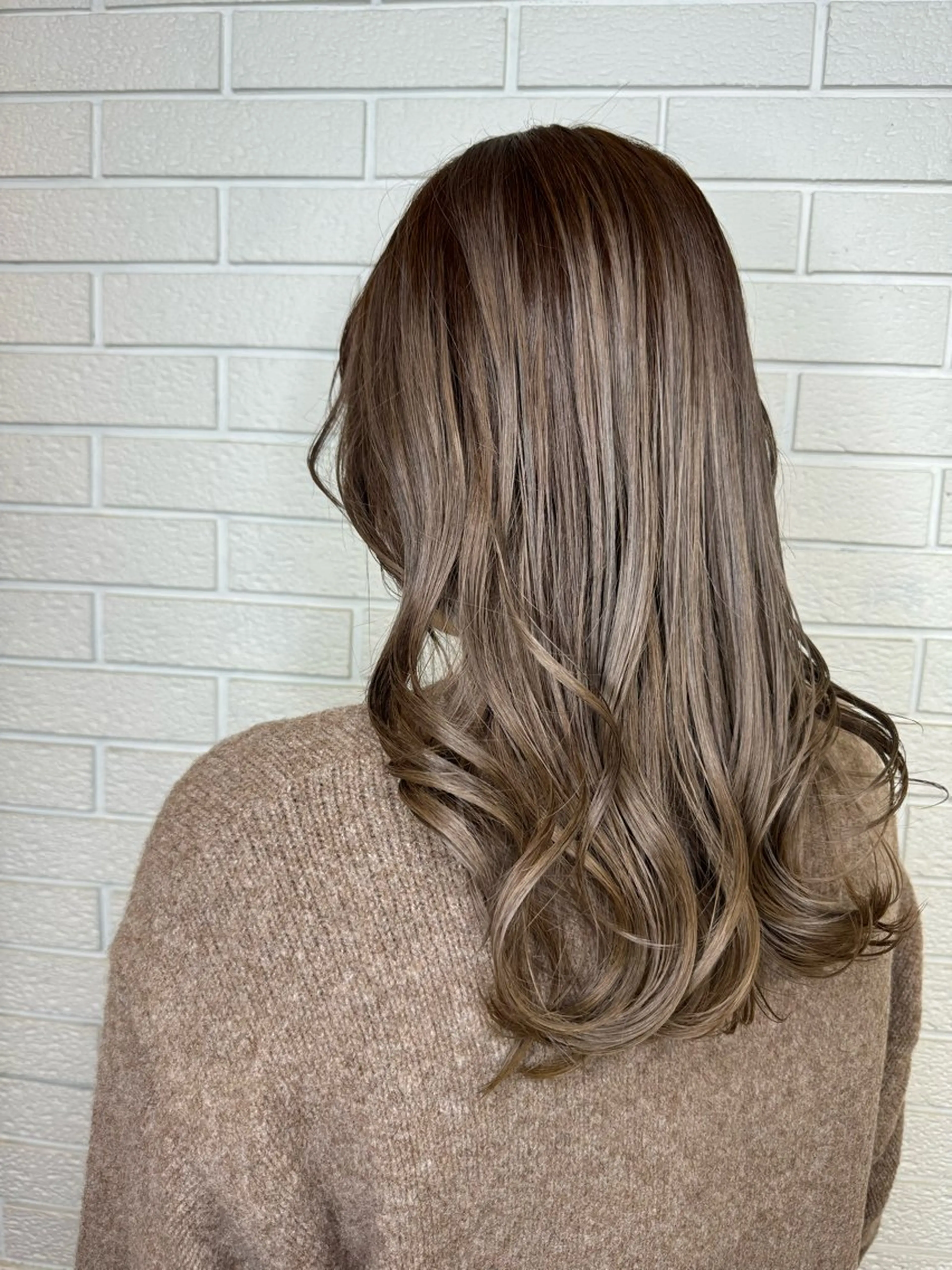 ロング カラー グレージュ ラベンダーカラー ラベンダーグレージュ ラベンダーグレー ニュアンスデザイン✄ YOU♡のヘアスタイル