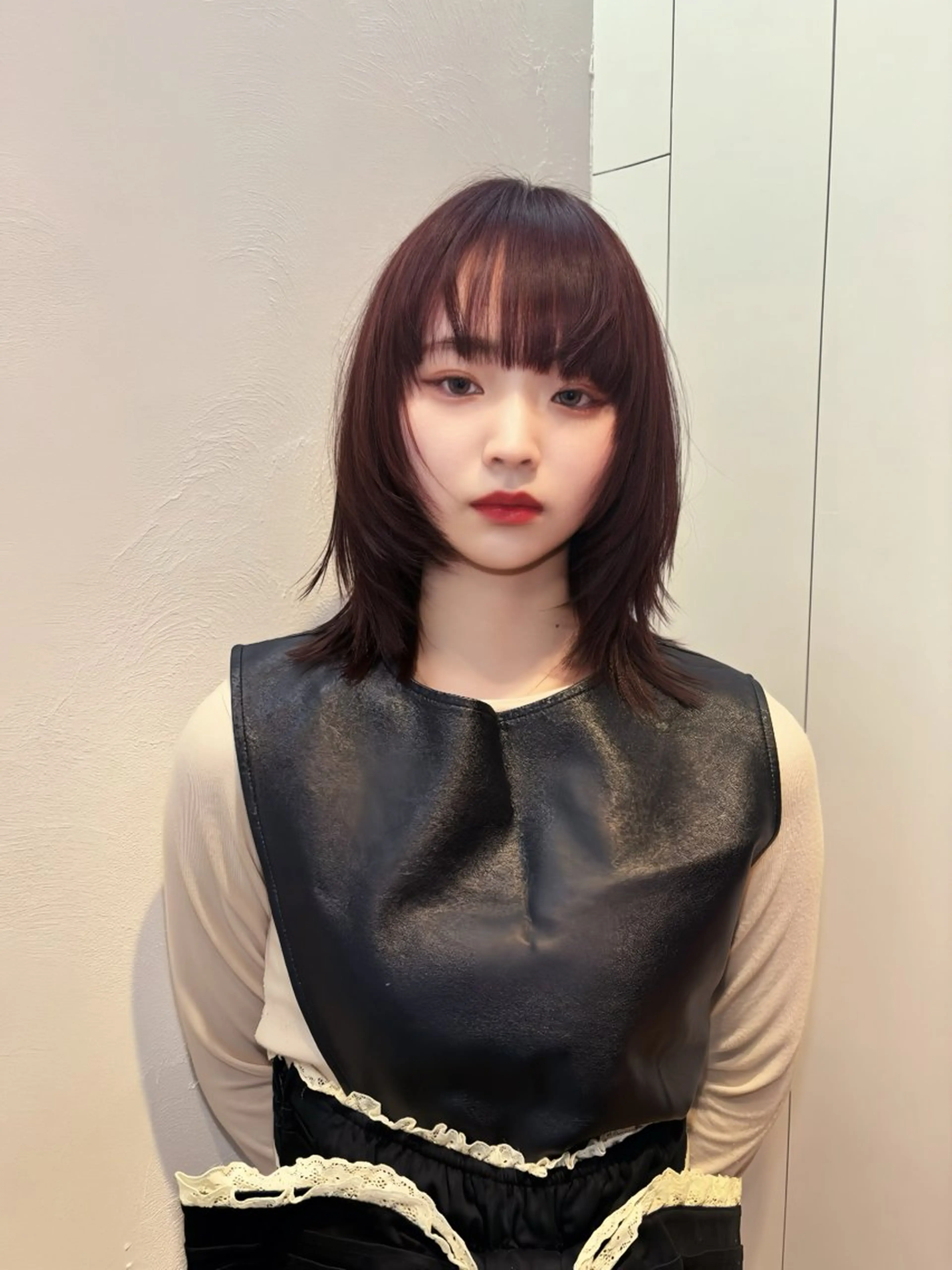 ミディアム ミディアムレイヤー レイヤーカット カット ヘアカラー トリートメント 🍀祥吾🍀レイヤー 艶髪❣️髪質改善❤️のヘアスタイル