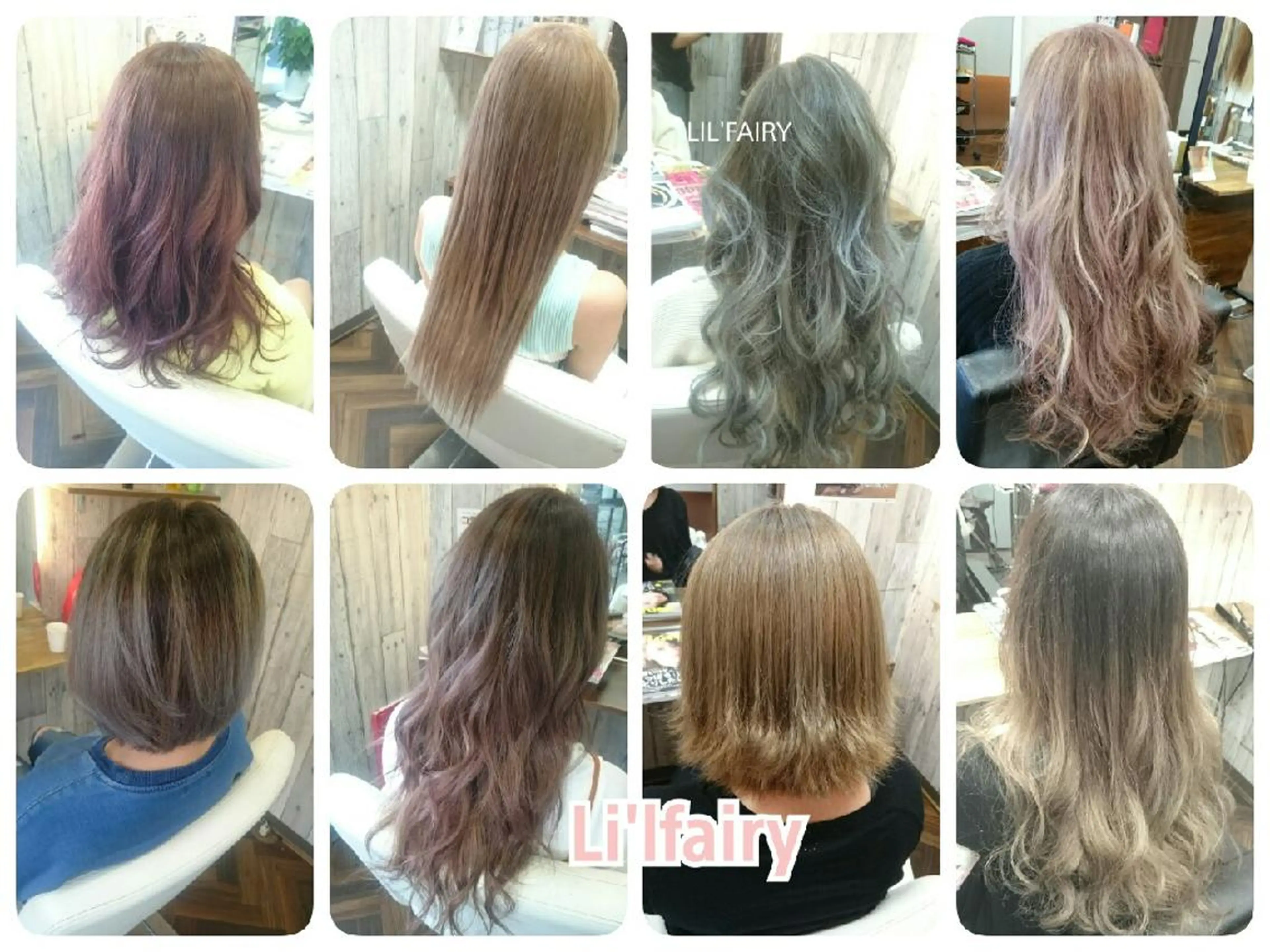 ショート ミディアム セミロング ロング カラー デザインカラー GENDER hair &eyeのヘアスタイル