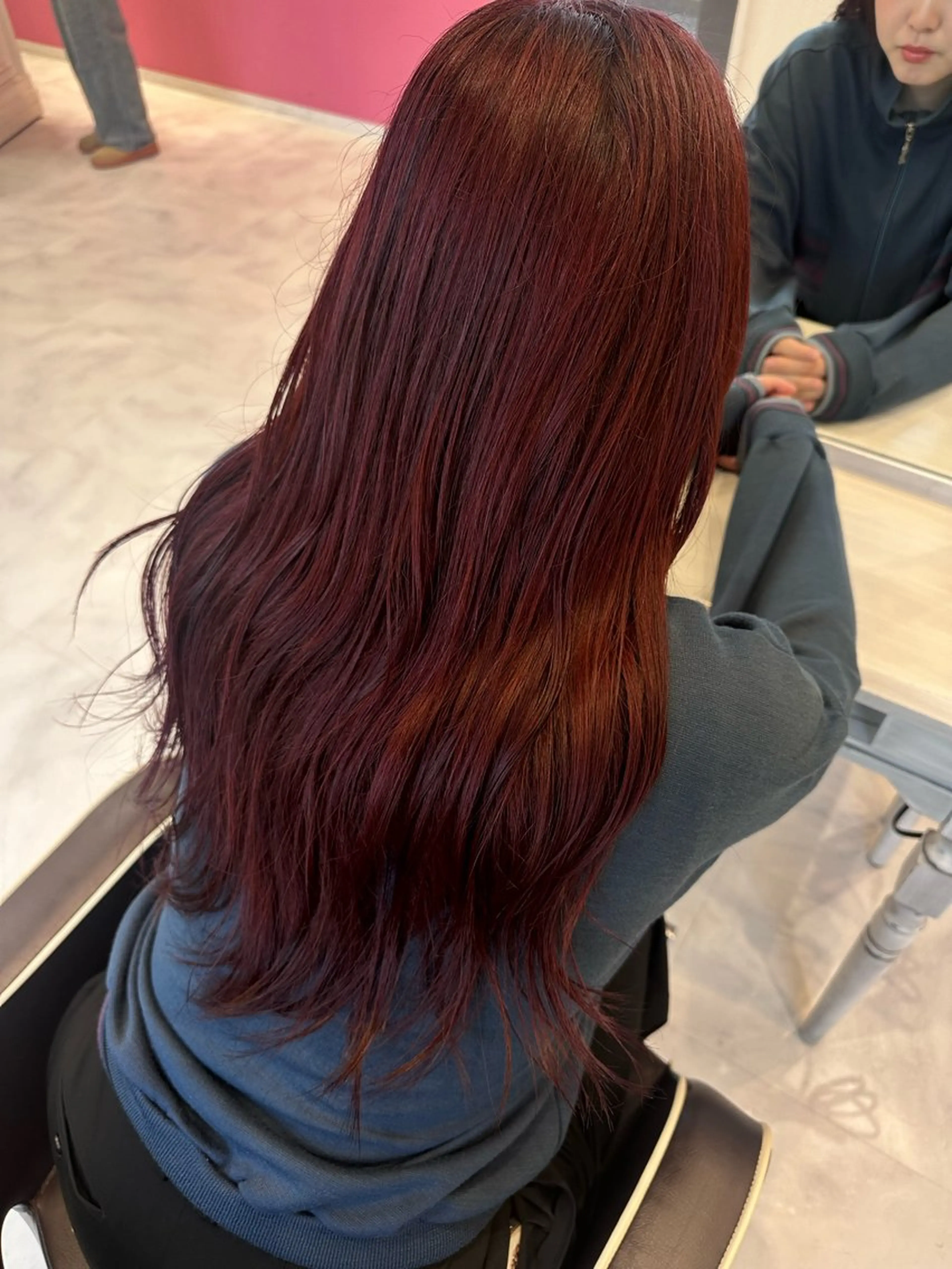 ロング カラー 💘韓国カラー💘 クルミのヘアスタイル