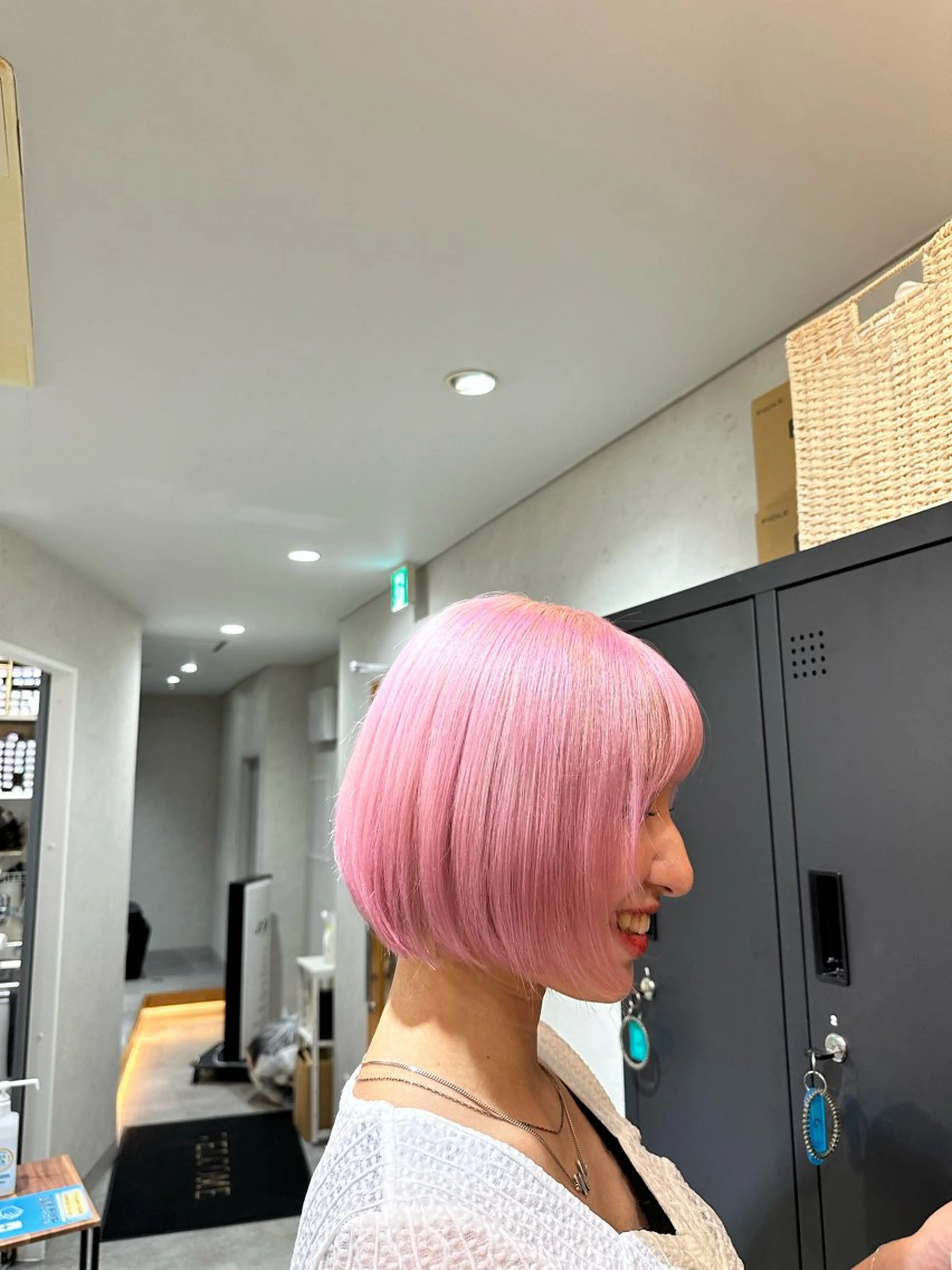 ショート カラー ピンクカラー 上野/エフェクトブリ ーチ✂︎touiのヘアスタイル