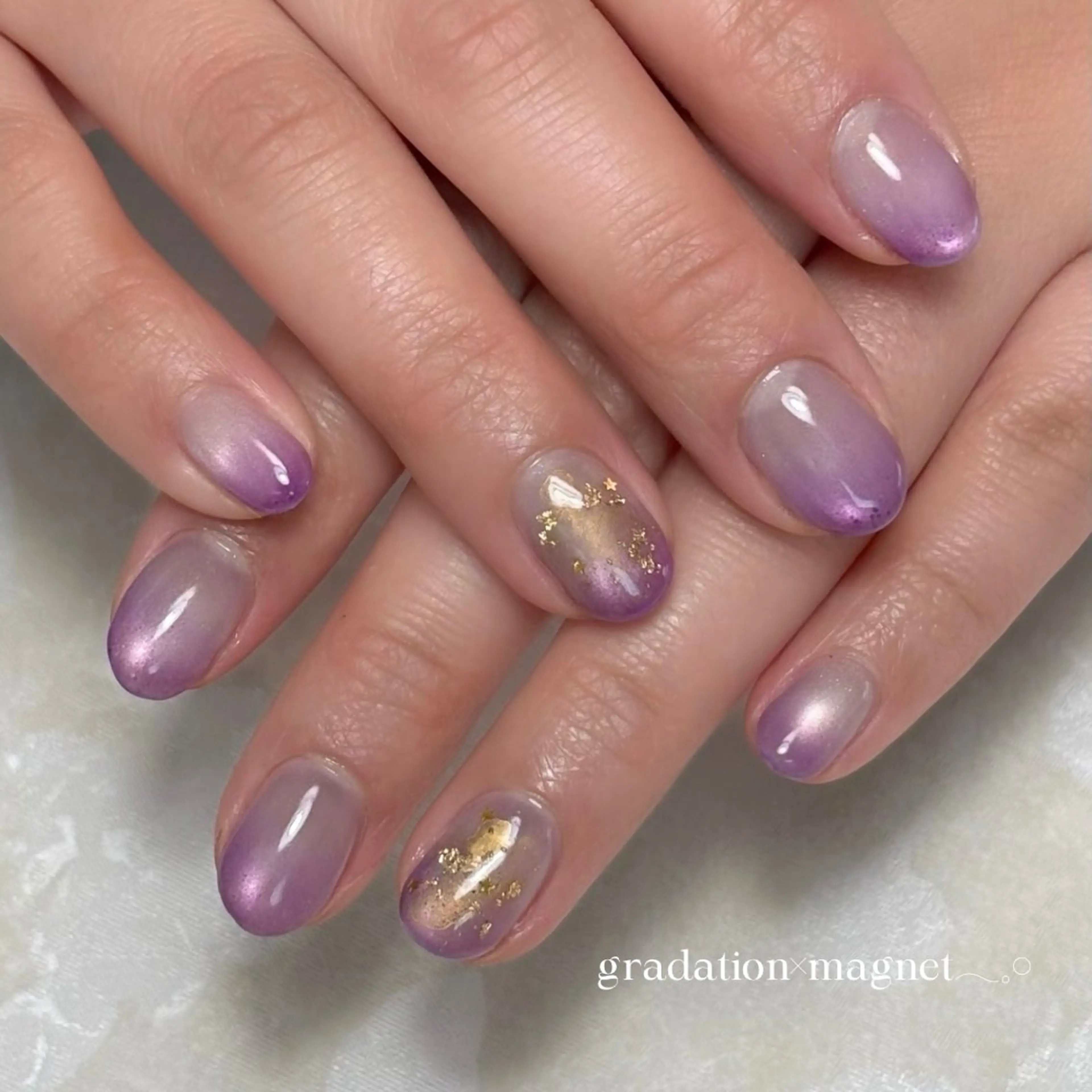 ネイル マグネットネイル ハンドネイル flore nailのネイルデザイン