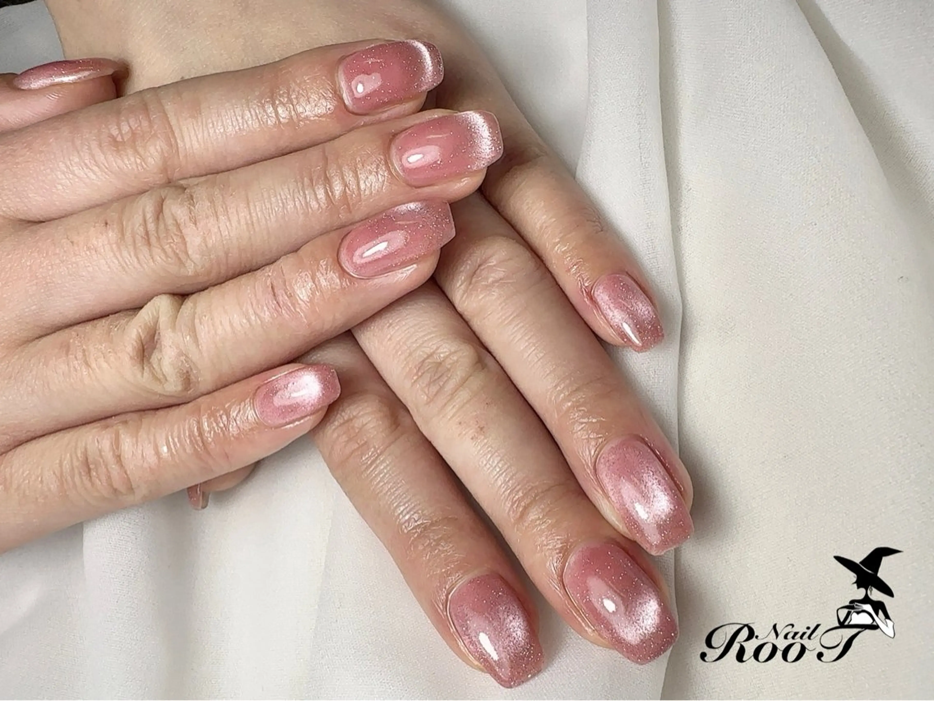 ネイル フラッシュネイル マグネットネイル ワンカラーネイル ハンドネイル RooT Nailのネイルデザイン