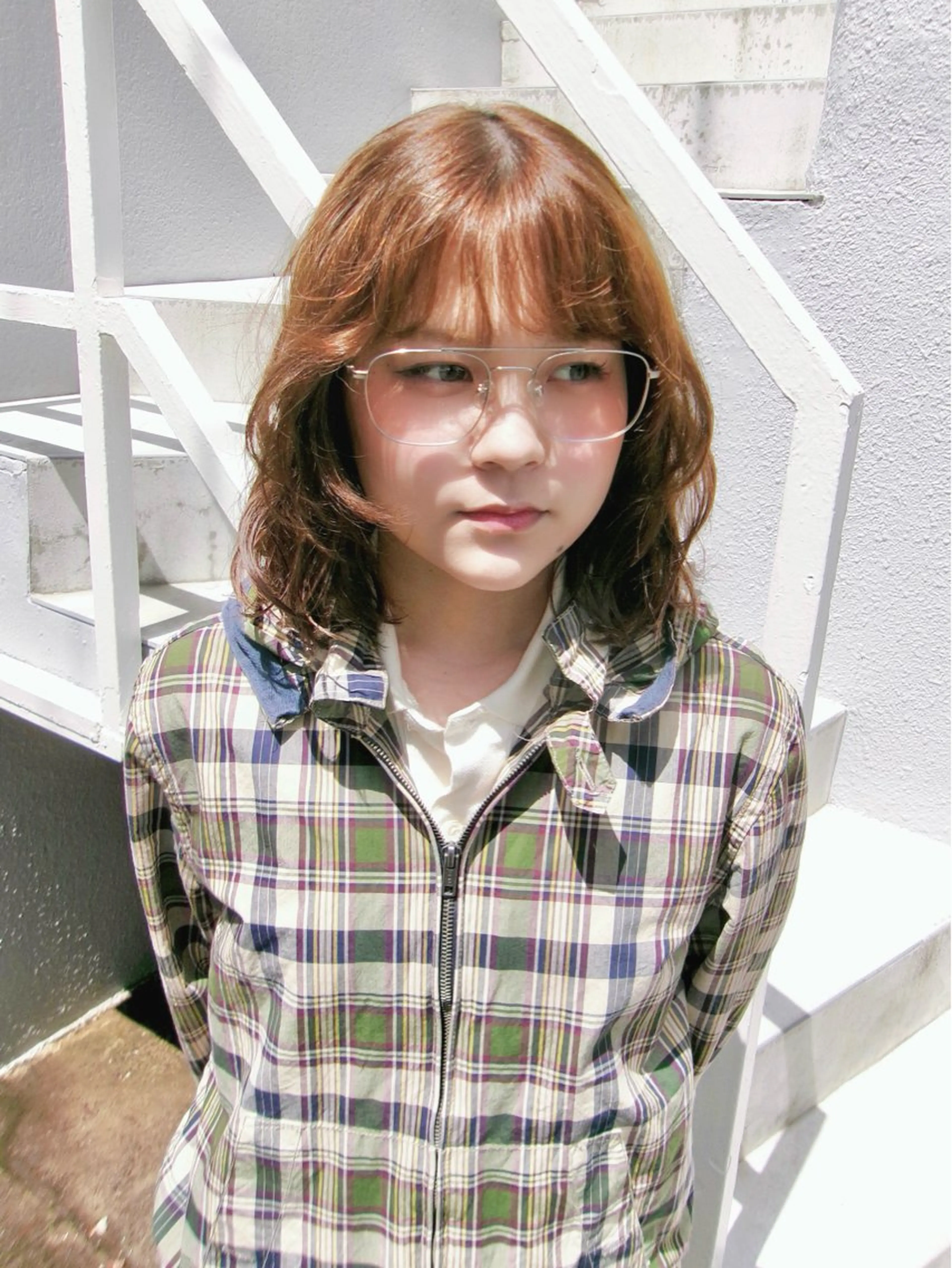 ミディアム カラー カット ヘアカラー トリートメント ˚⋆✮ナチュラル× モード˚⭒ Naruのヘアスタイル