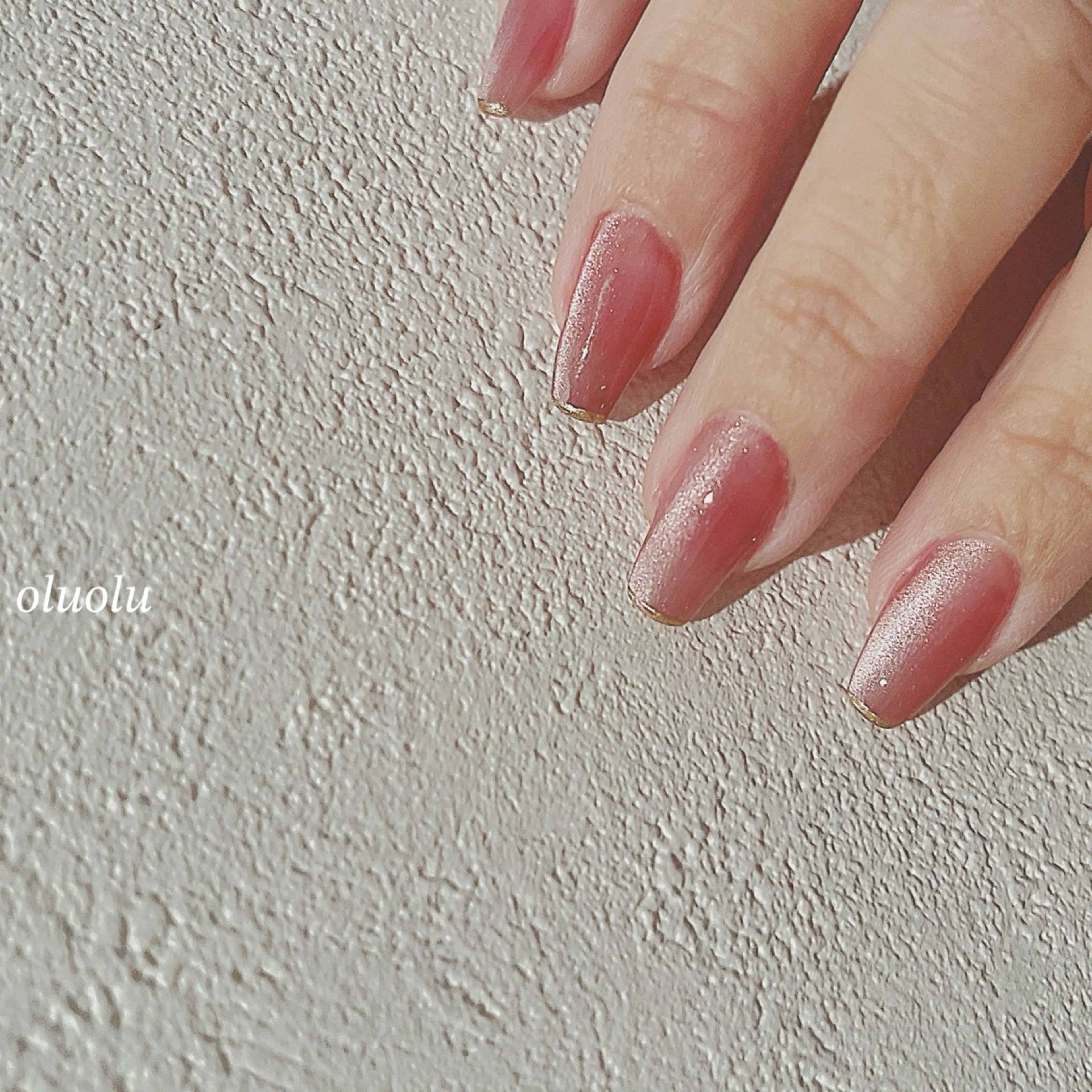 ネイル アートネイル フットネイル マグネットネイル ニュアンスネイル シンプルネイル 大村 紬華のネイルデザイン