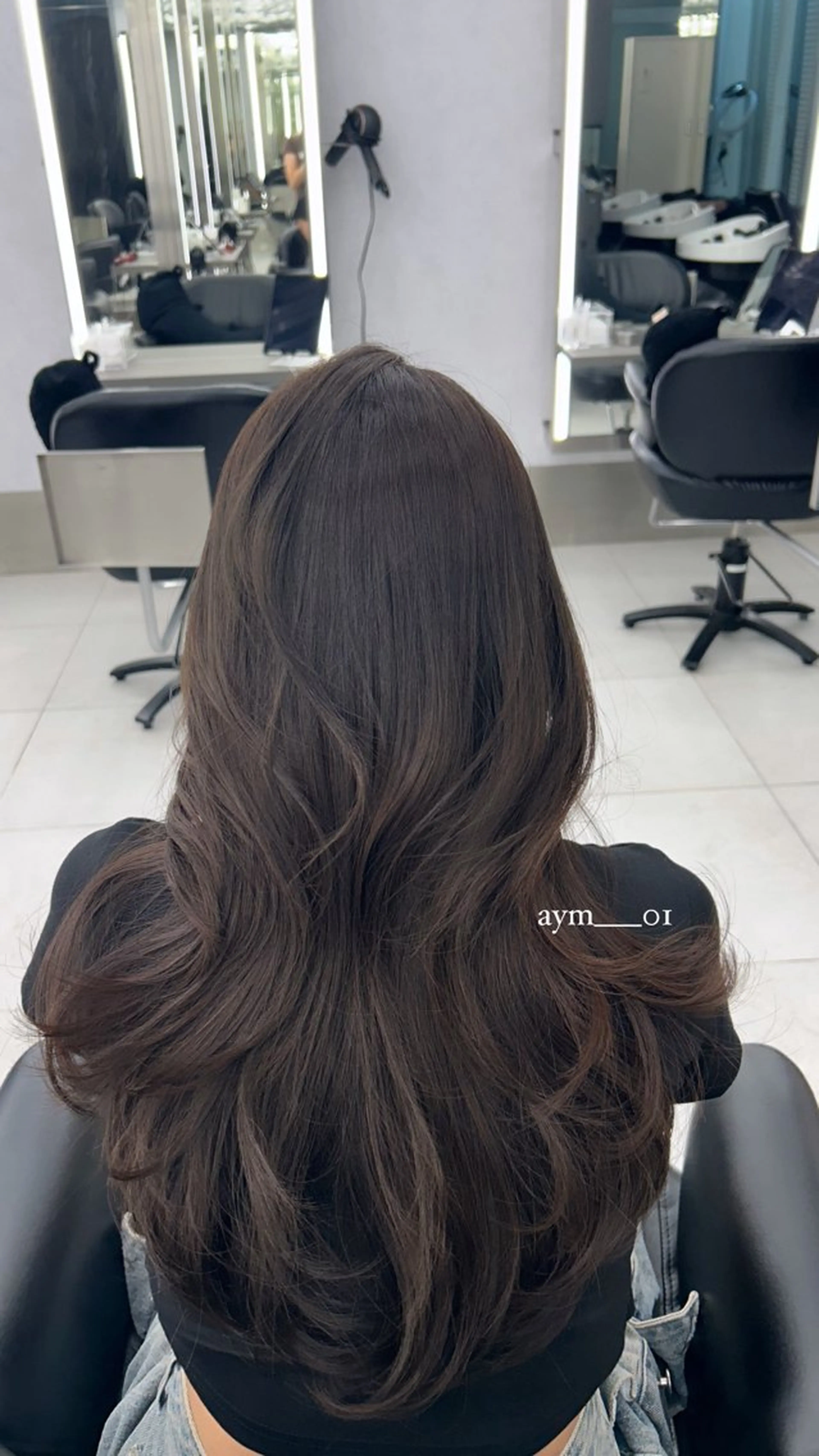 ロング カット ヘアカラー トリートメント 銀座/韓国ヘア🤍 レイヤーAYUMIのヘアスタイル