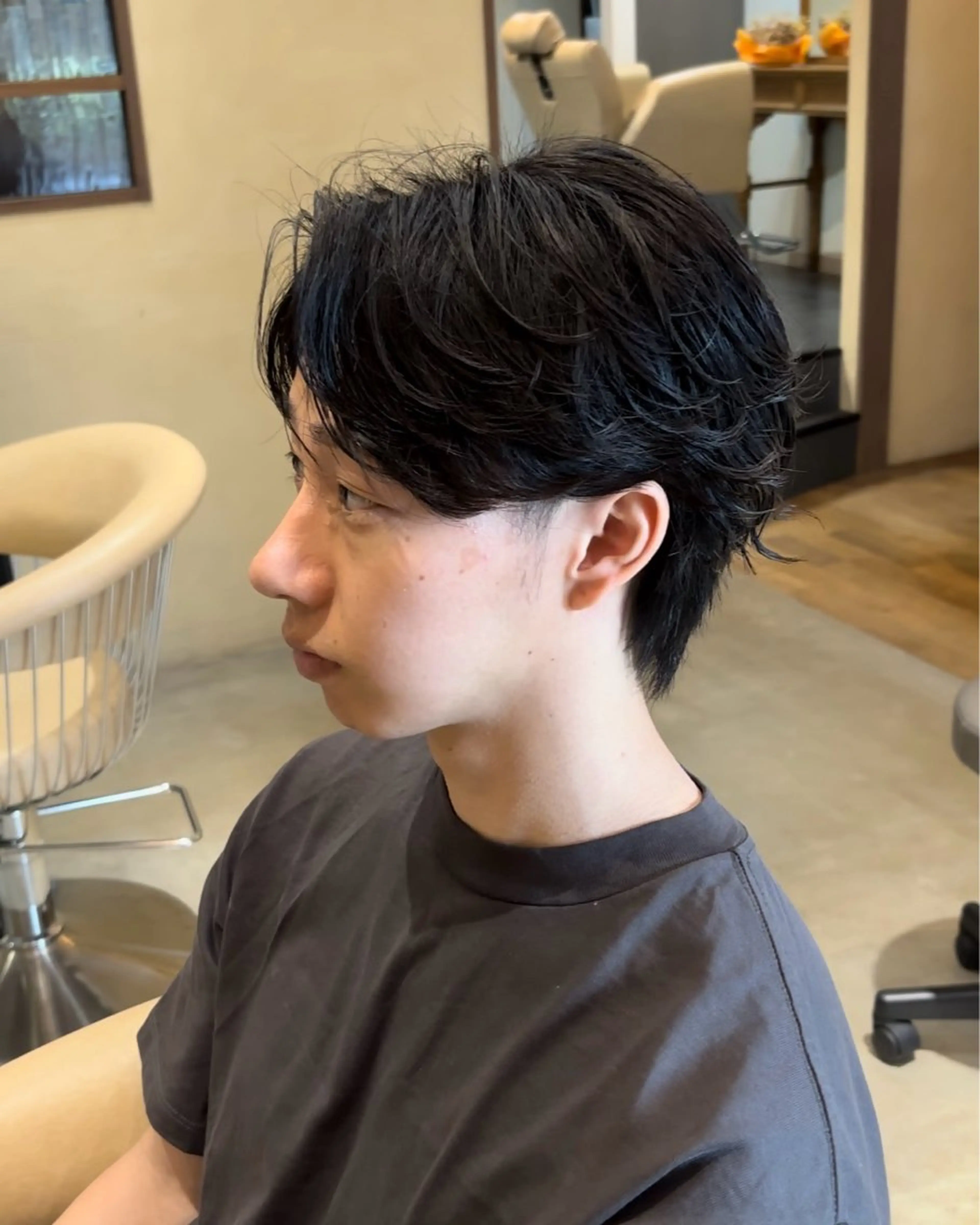 ショート メンズ カット パーマ 鹿児島 TSUBASAのヘアスタイル