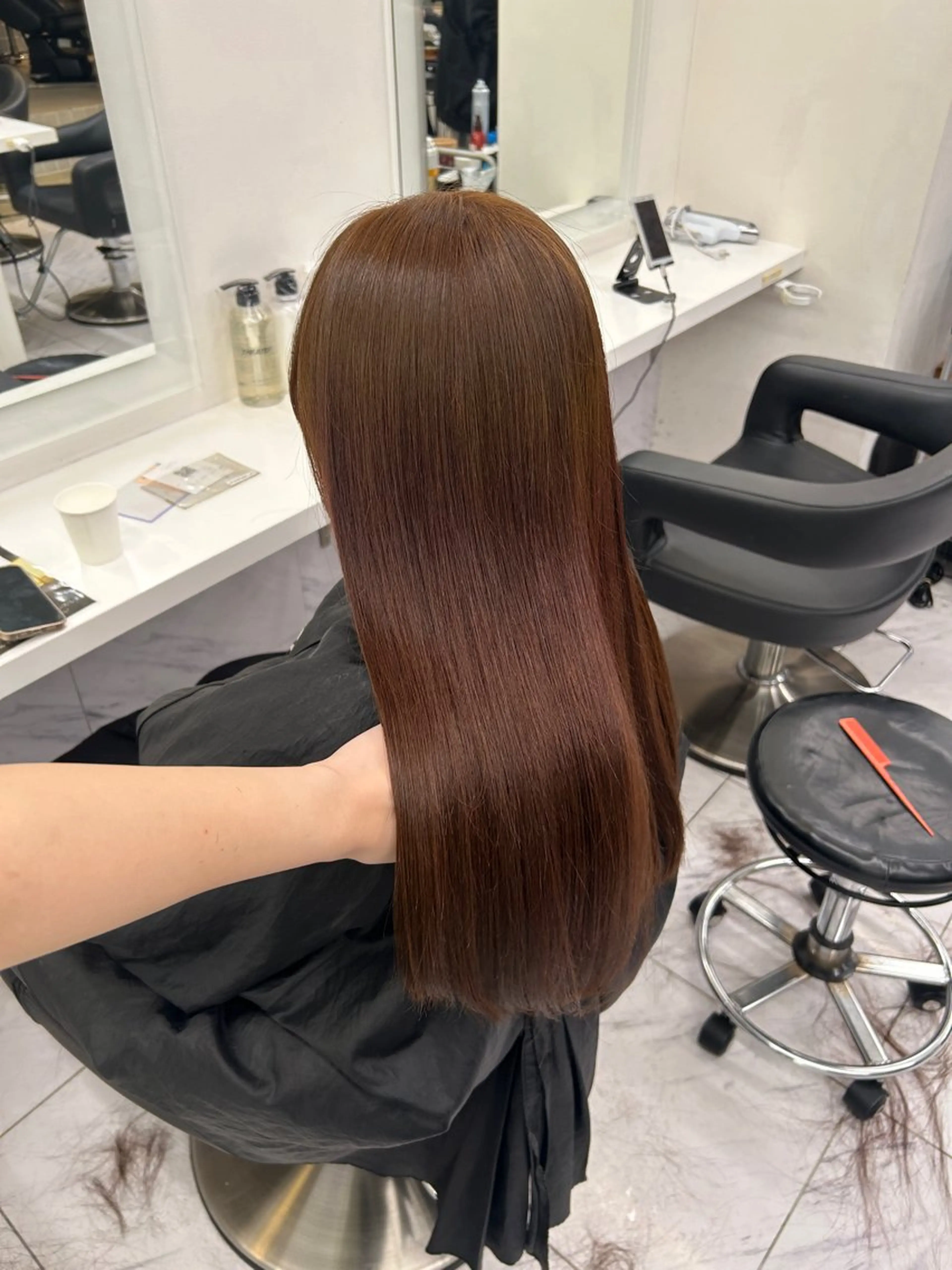 カラー カット ヘアカラー トリートメント ヘッドスパ ヘアセット 🥯縮毛/レイヤー/ ベージュヘア🥯のヘアスタイル