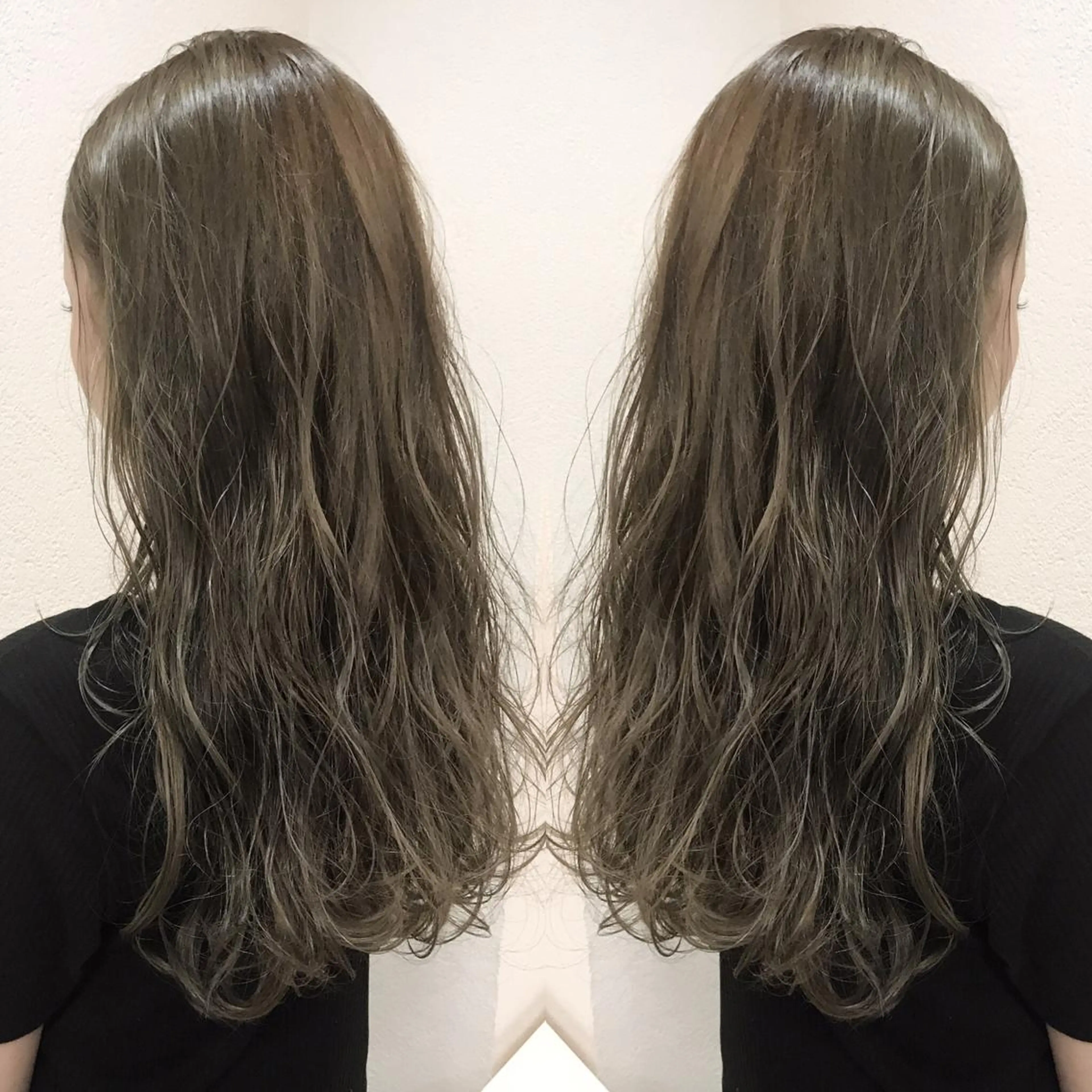 ロング カラー シールエクステ⭐️ オオミタクヤのヘアスタイル