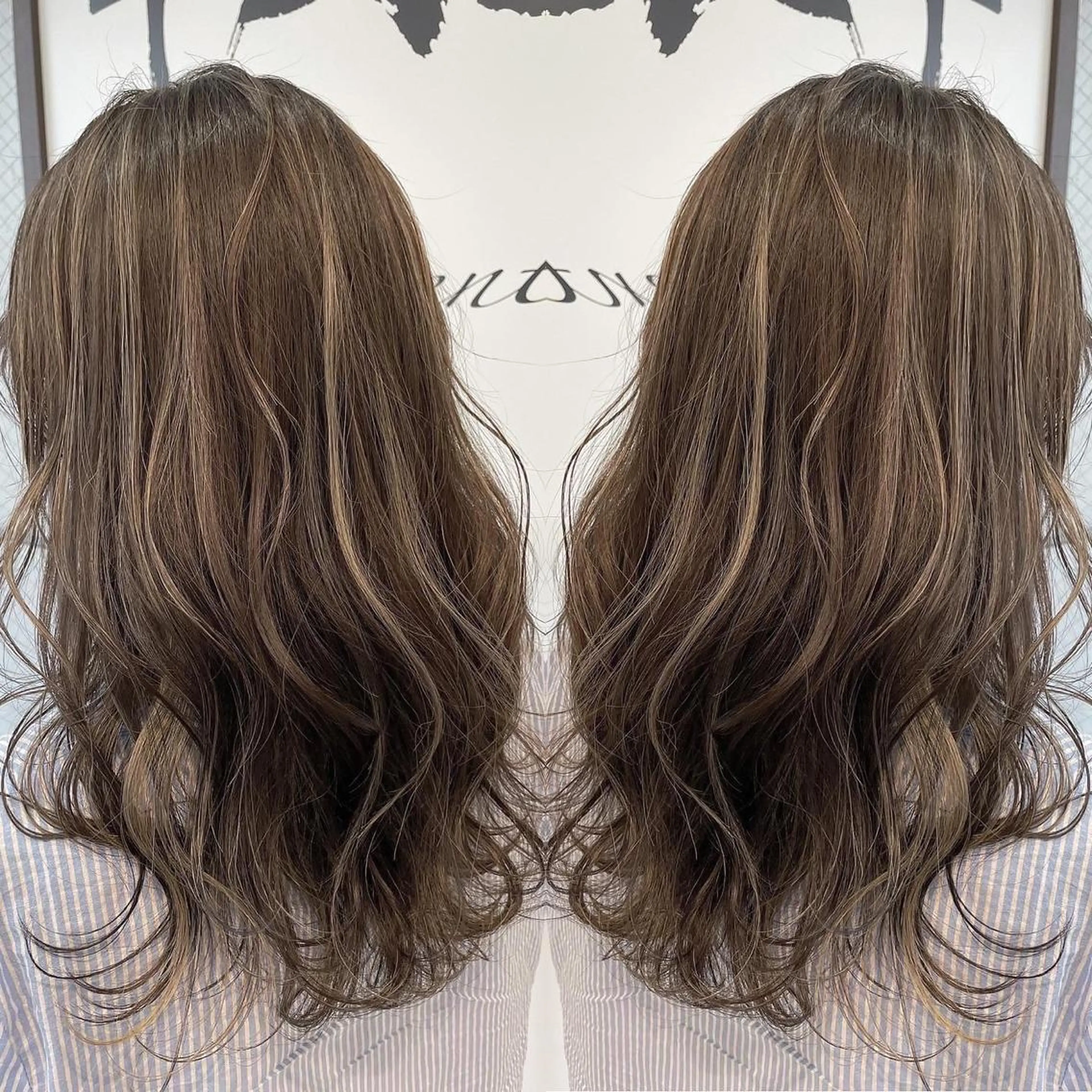 セミロング カラー アッシュ ベージュカラー 透明感カラー ハイライトカラー オリーブベージュ ヘアカラー トリートメント 河合秀明/ショート /ボブ/レイヤーのヘアスタイル