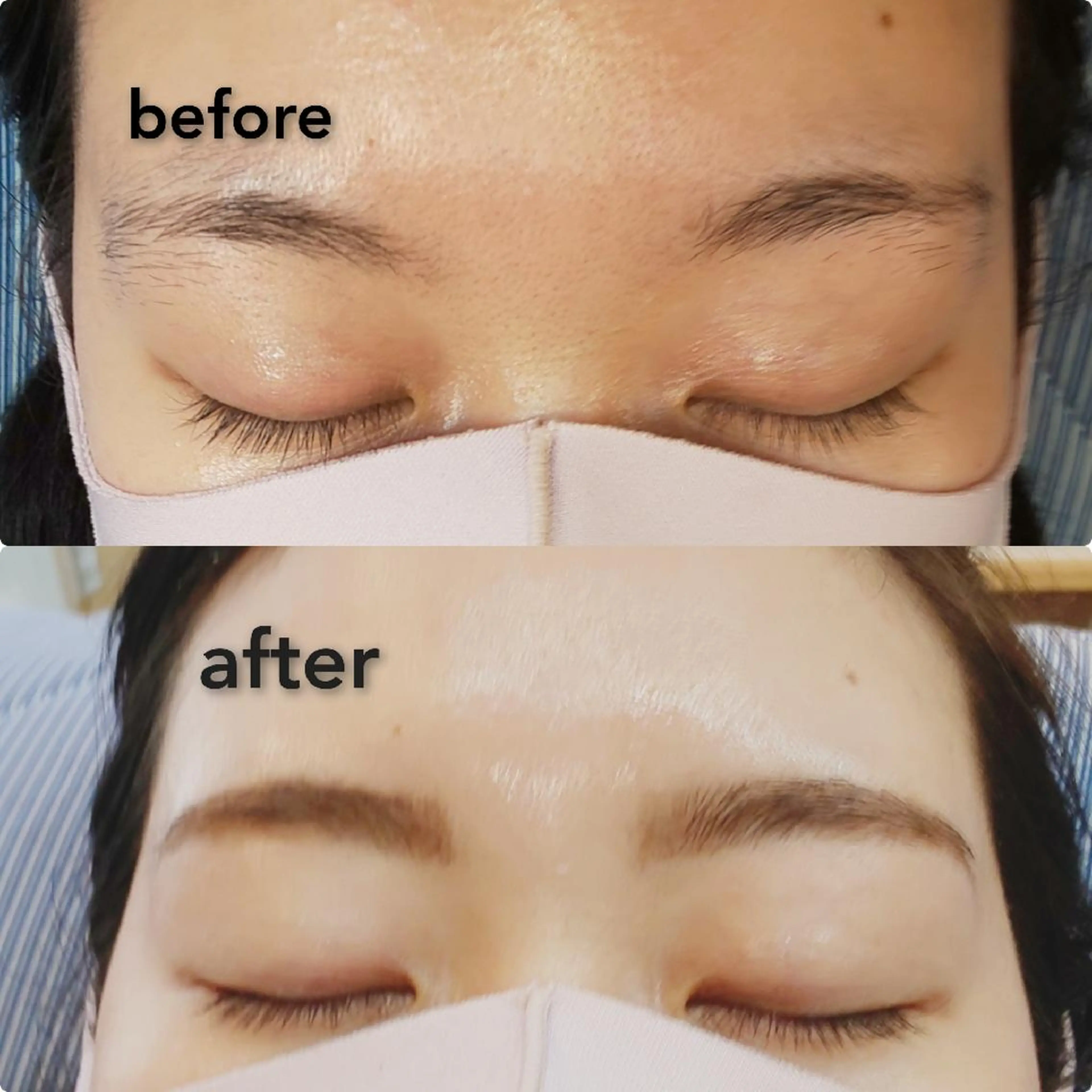 眉毛wax脱毛の写真