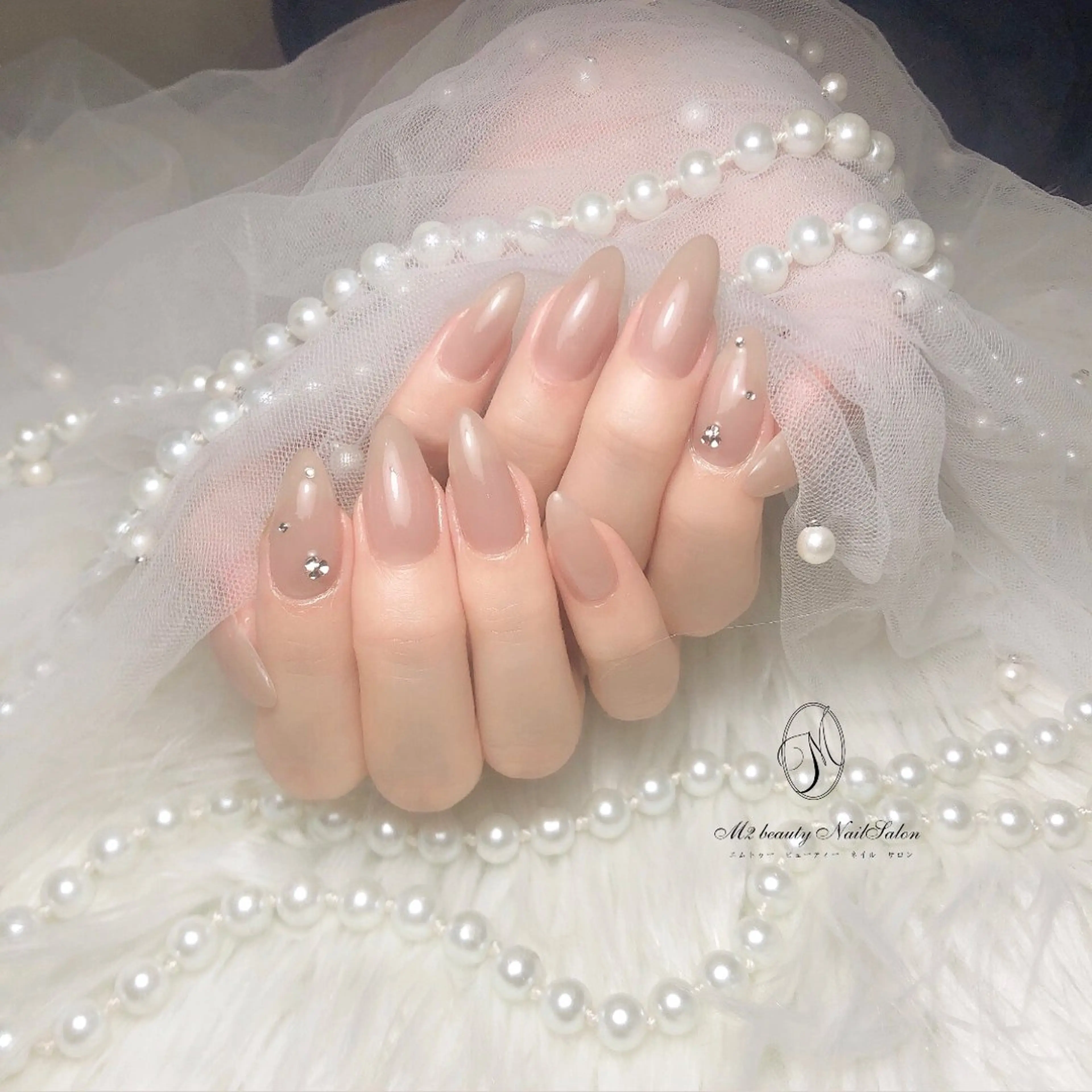 ネイル アートネイル 長さ出し ジェルネイル パラジェル スカルプネイル ハンドネイル M2 beauty Nankaのネイルデザイン