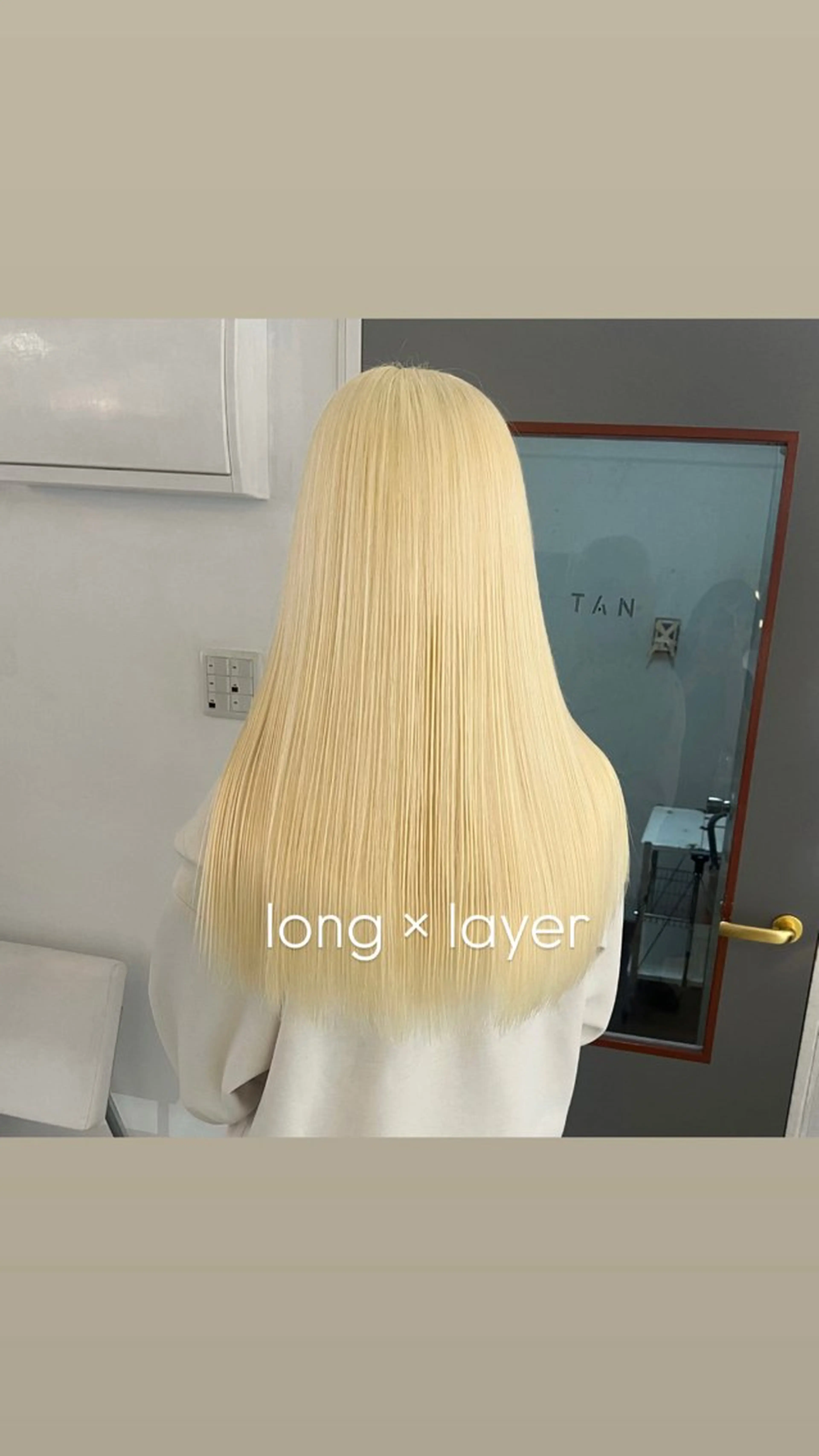 セミロング カラー ブリーチ ブロンド ケアブリーチ ヘアカラー トリートメント タマキ/似合わせ カット/Wカラーのヘアスタイル