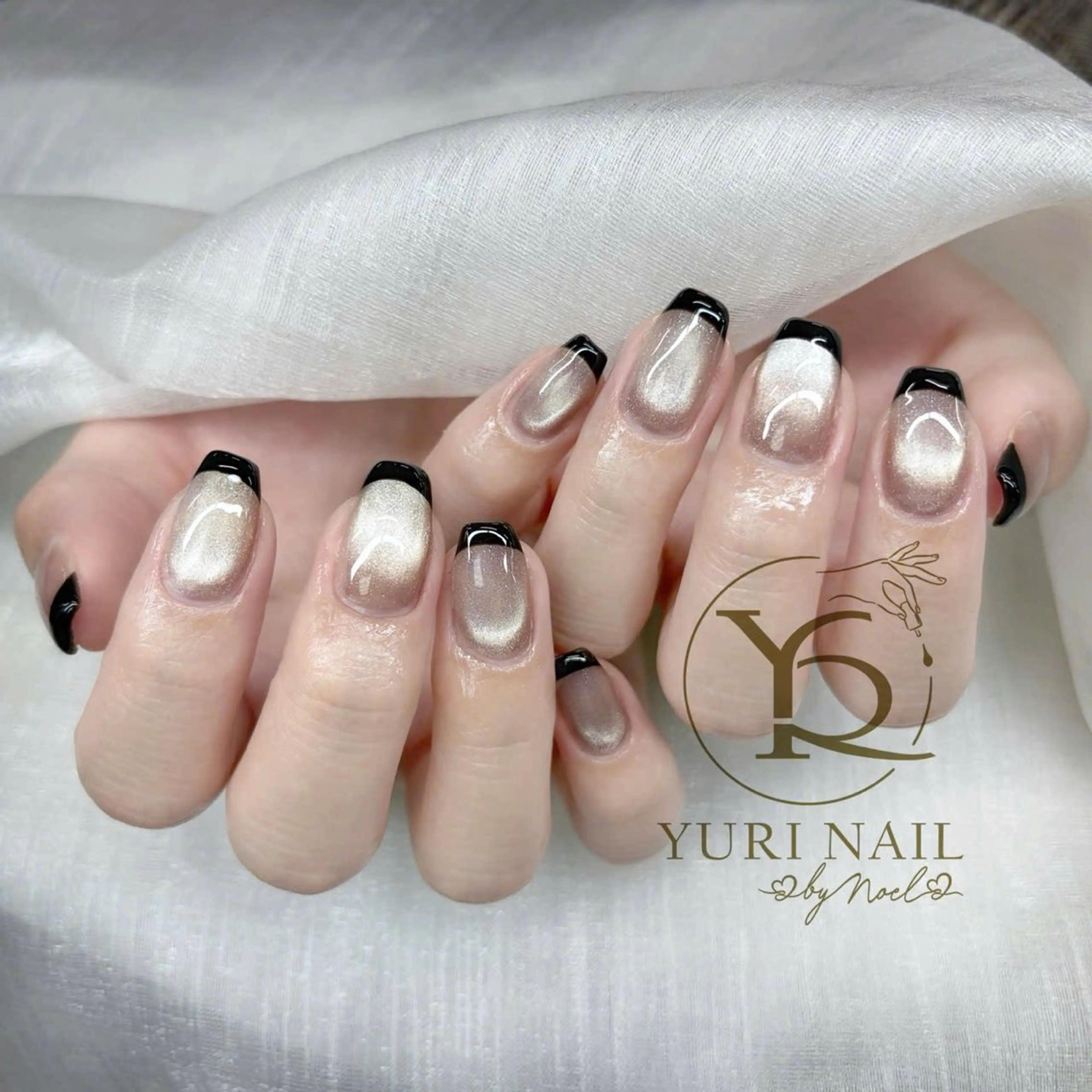 ネイル チークネイル フットネイル フレンチネイル グラデーション キラキラネイル YURI Nail Funabashiのネイルデザイン