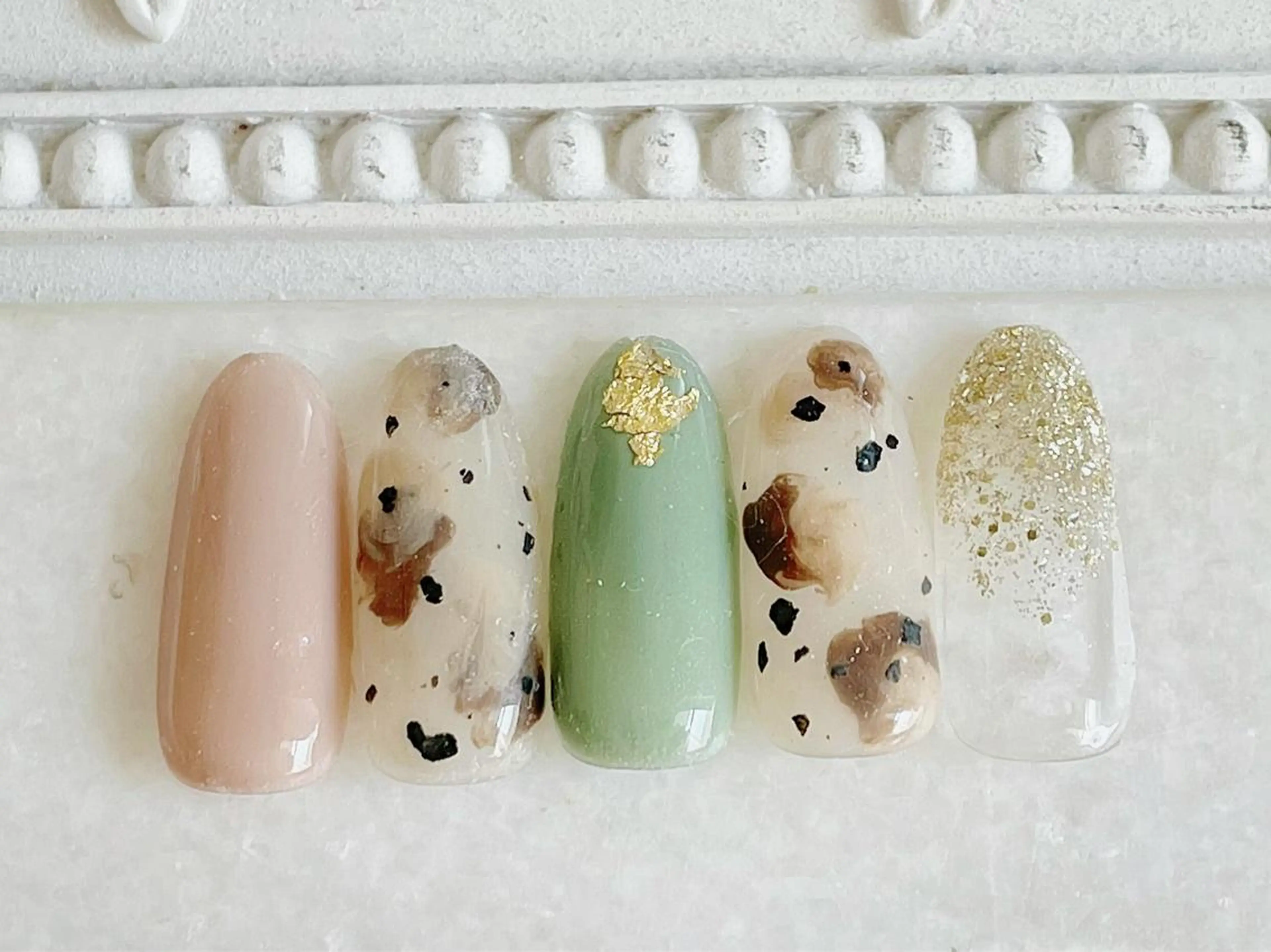 ネイル ジェルネイル パラジェル ハンドネイル Satomi  のネイルデザイン