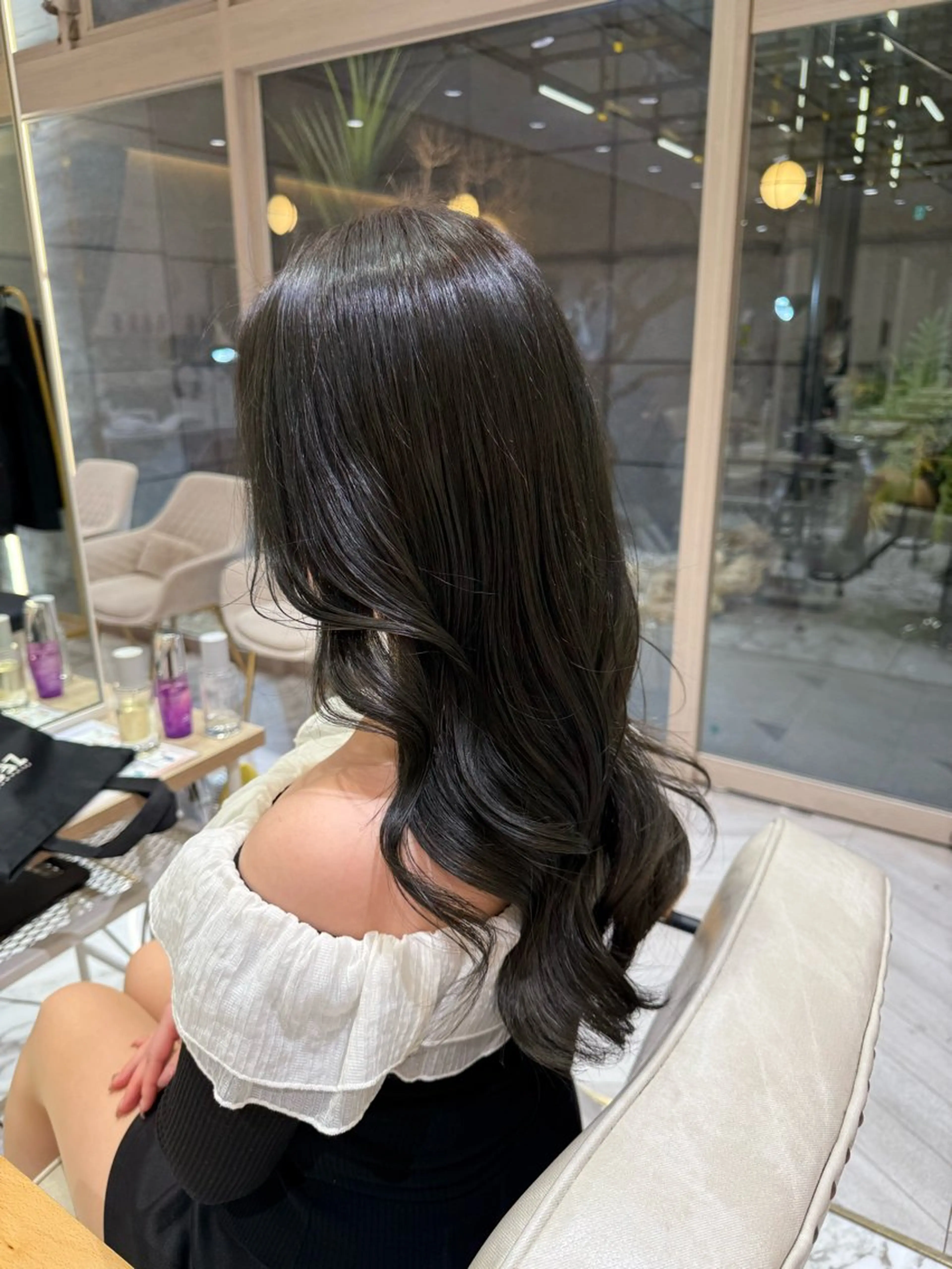 ロング カット ヘアカラー トリートメント hina☺︎ 髪質改善/ストレートのヘアスタイル