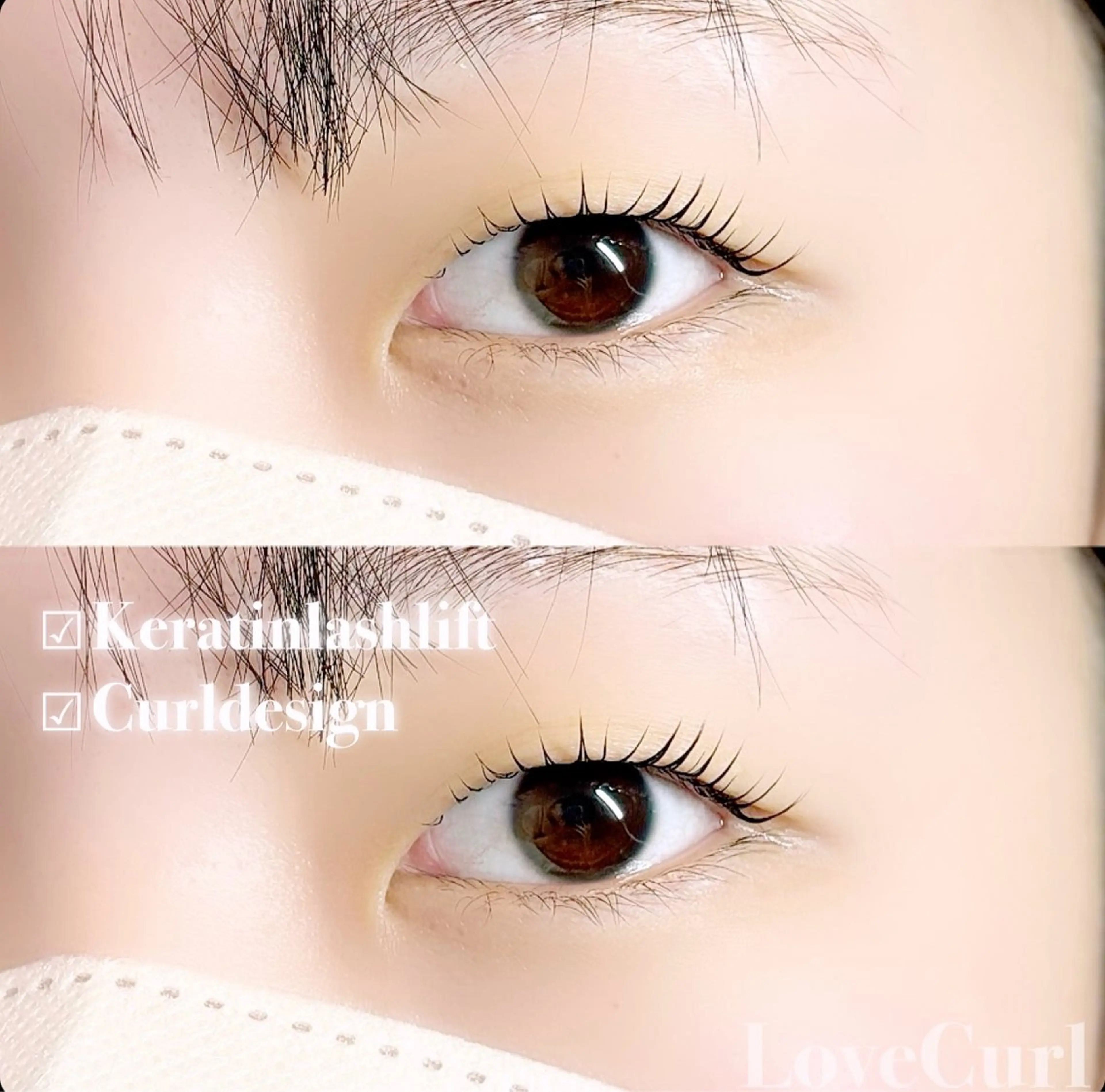 マツエク・マツパ 一重×まつ毛パーマ マツパ しみず れいなのマツエク・マツパデザイン