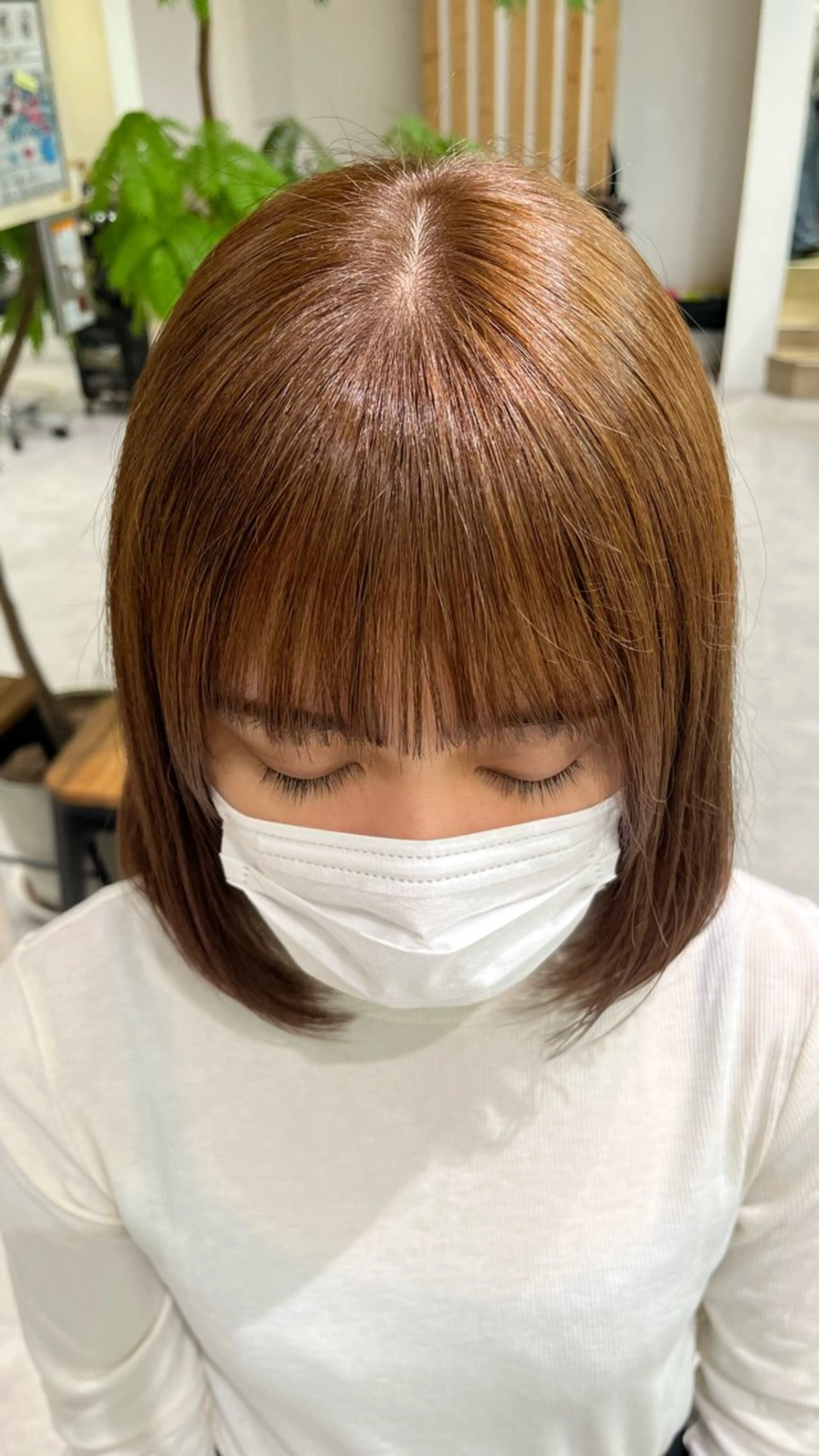 ミディアム omocha umiのヘアスタイル