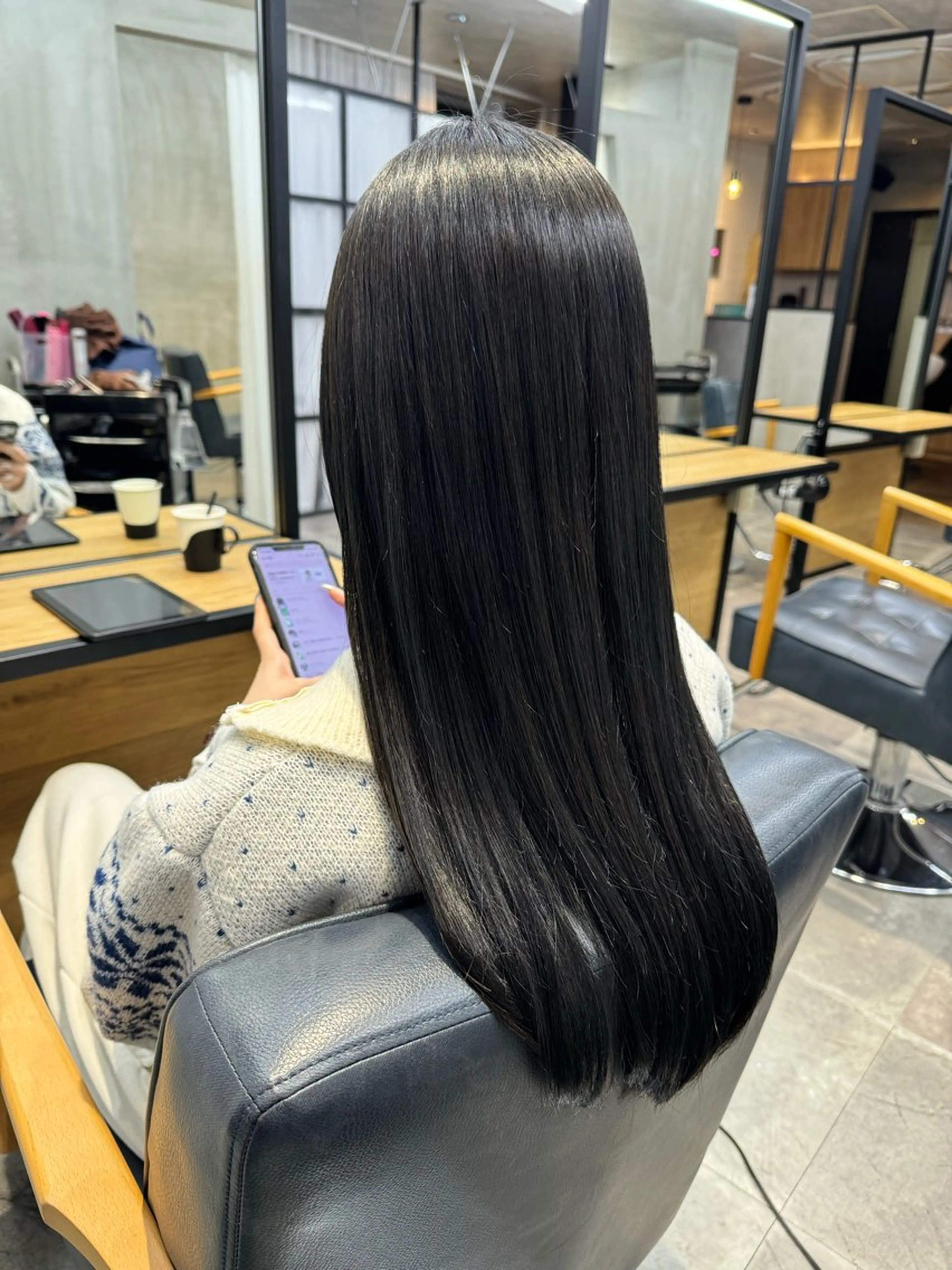 ミディアム カット ヘアカラー トリートメント 梅田モードカラー特化 💖koichiroのヘアスタイル