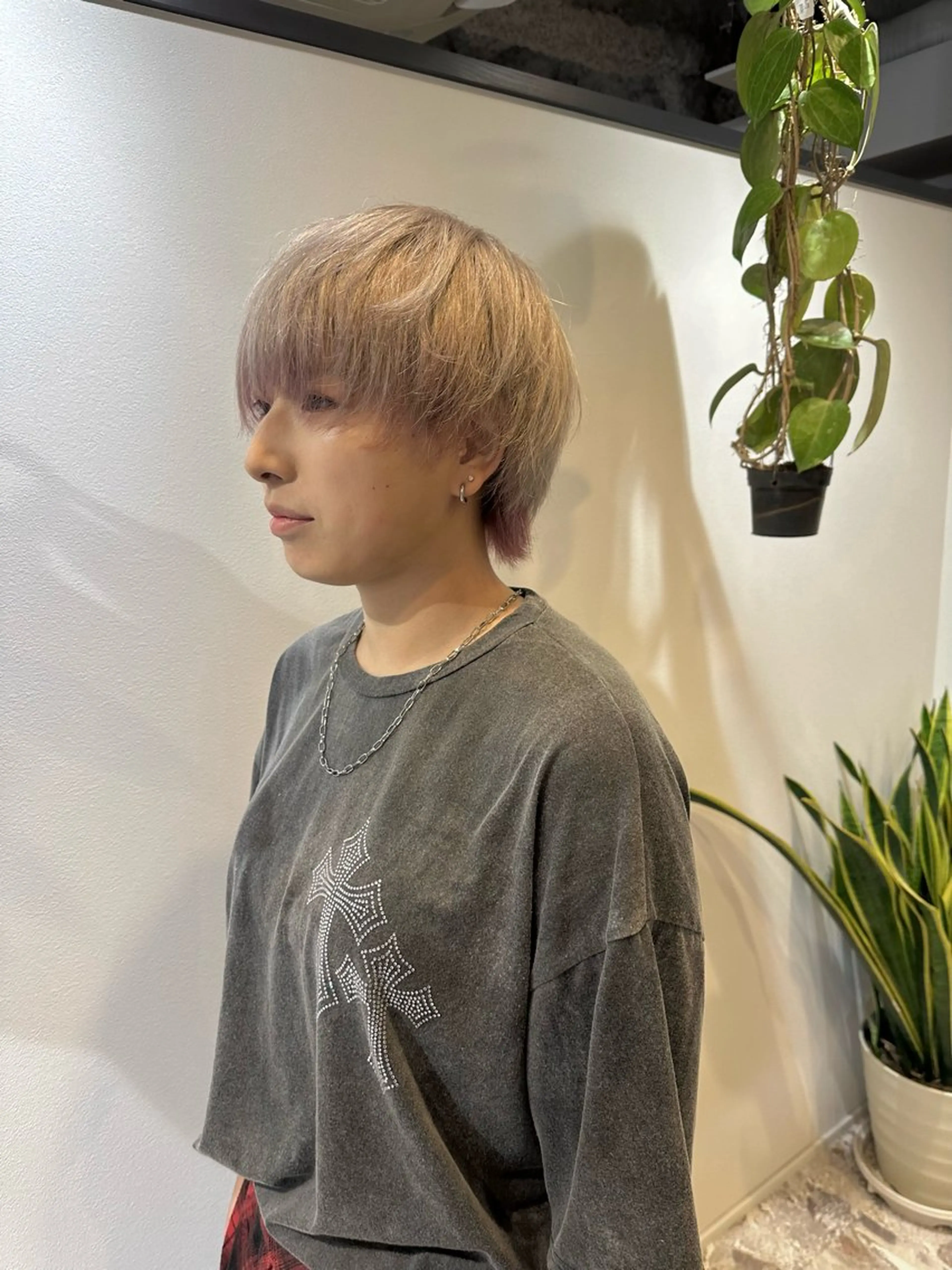 ショート カラー ショートヘア ウルフカット カット ヘアカラー トリートメント 山下恋佳/矢場町/ ブリーチ/ショートのヘアスタイル